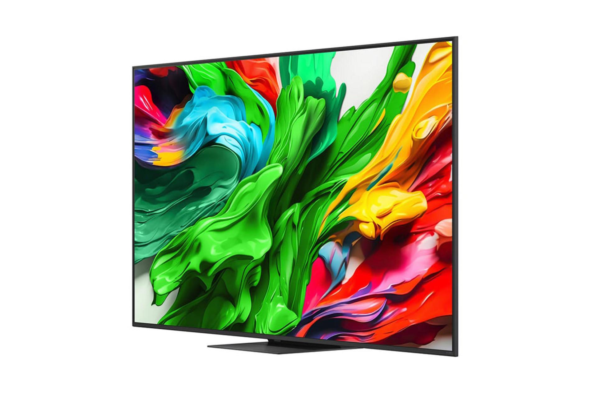 تلویزیون ال جی LG QNED86 2025 نمای جلو و راست