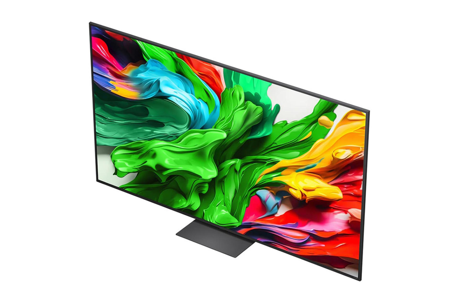 تلویزیون ال جی LG QNED86 2025 نمای جلو و بالا