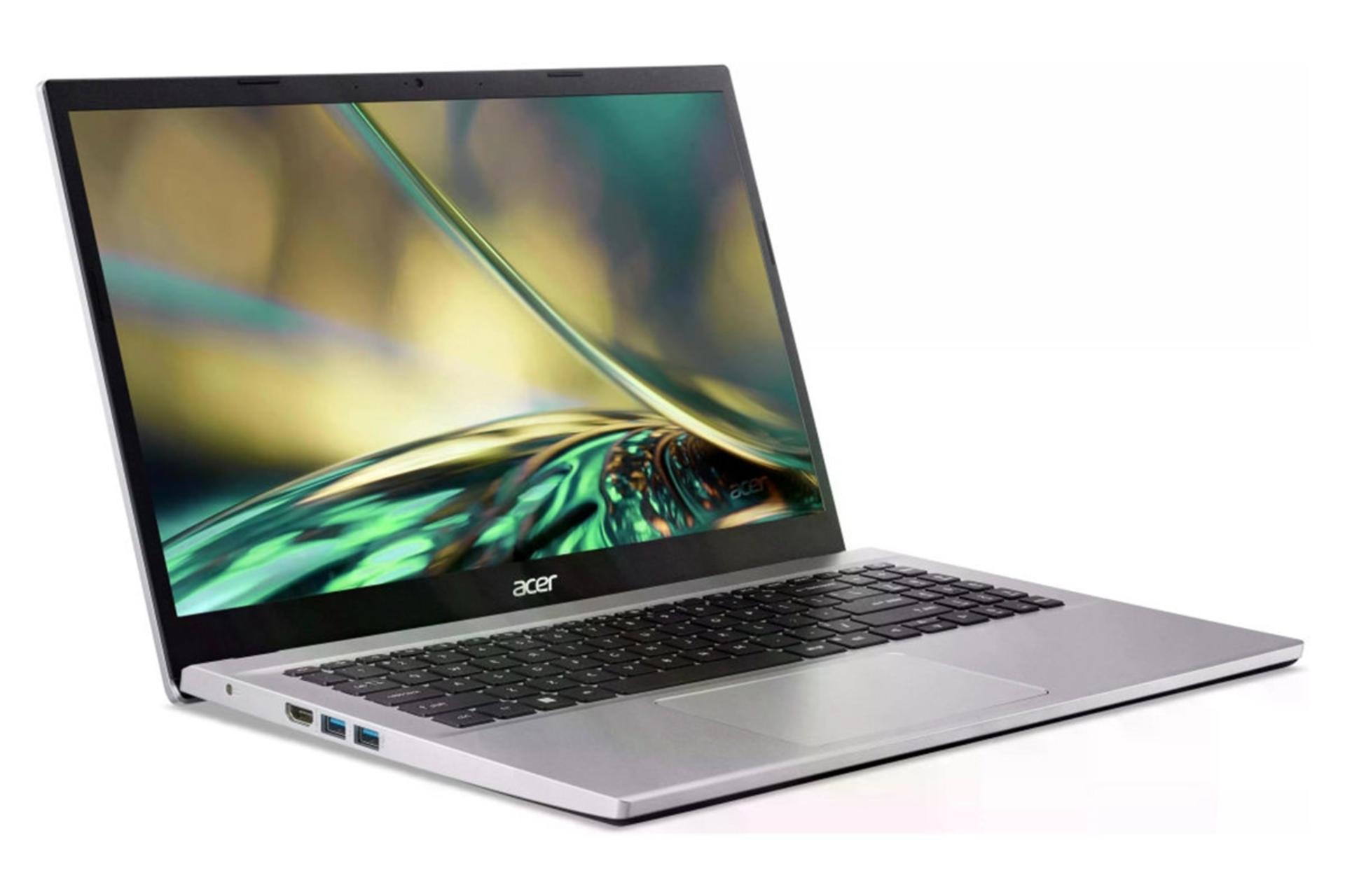 لپ تاپ ایسر Acer Aspire 3 A315-59-50GA نمای جلو و چپ