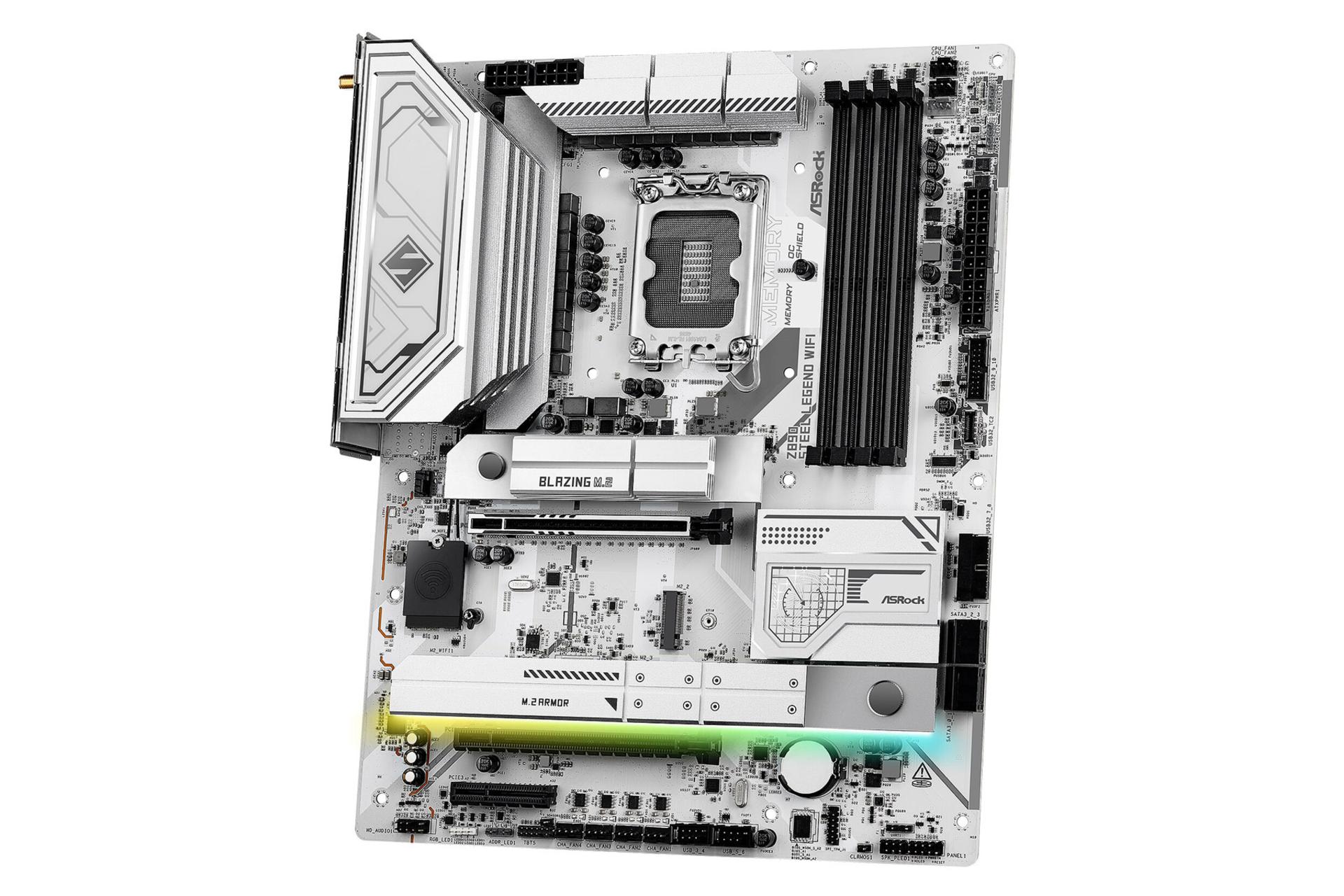 ابعاد و اندازه مادربرد ازراک Z890 Steel Legend WiFi