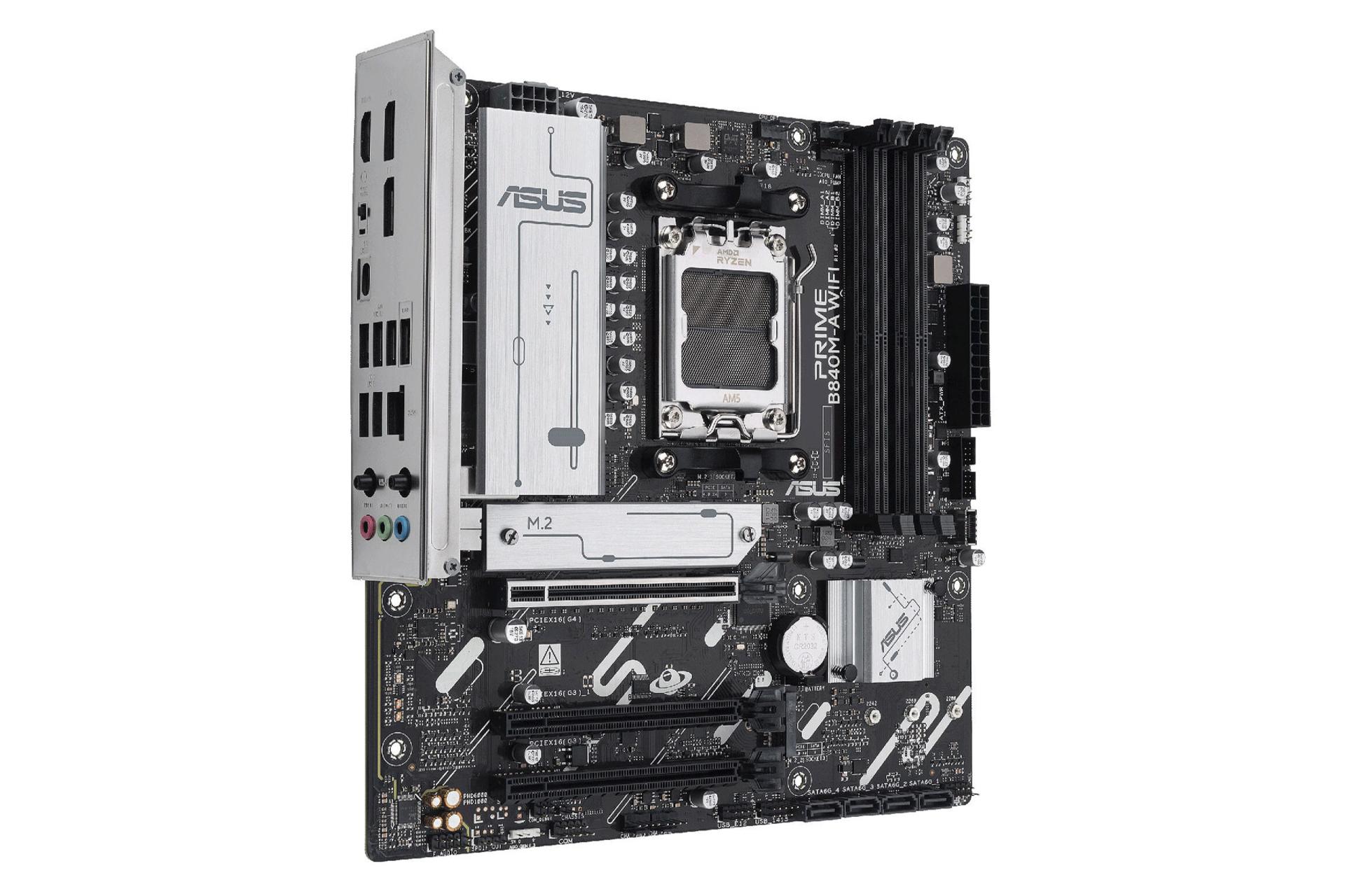 نمای سمت چپ مادربرد ایسوس PRIME B840M-A WIFI