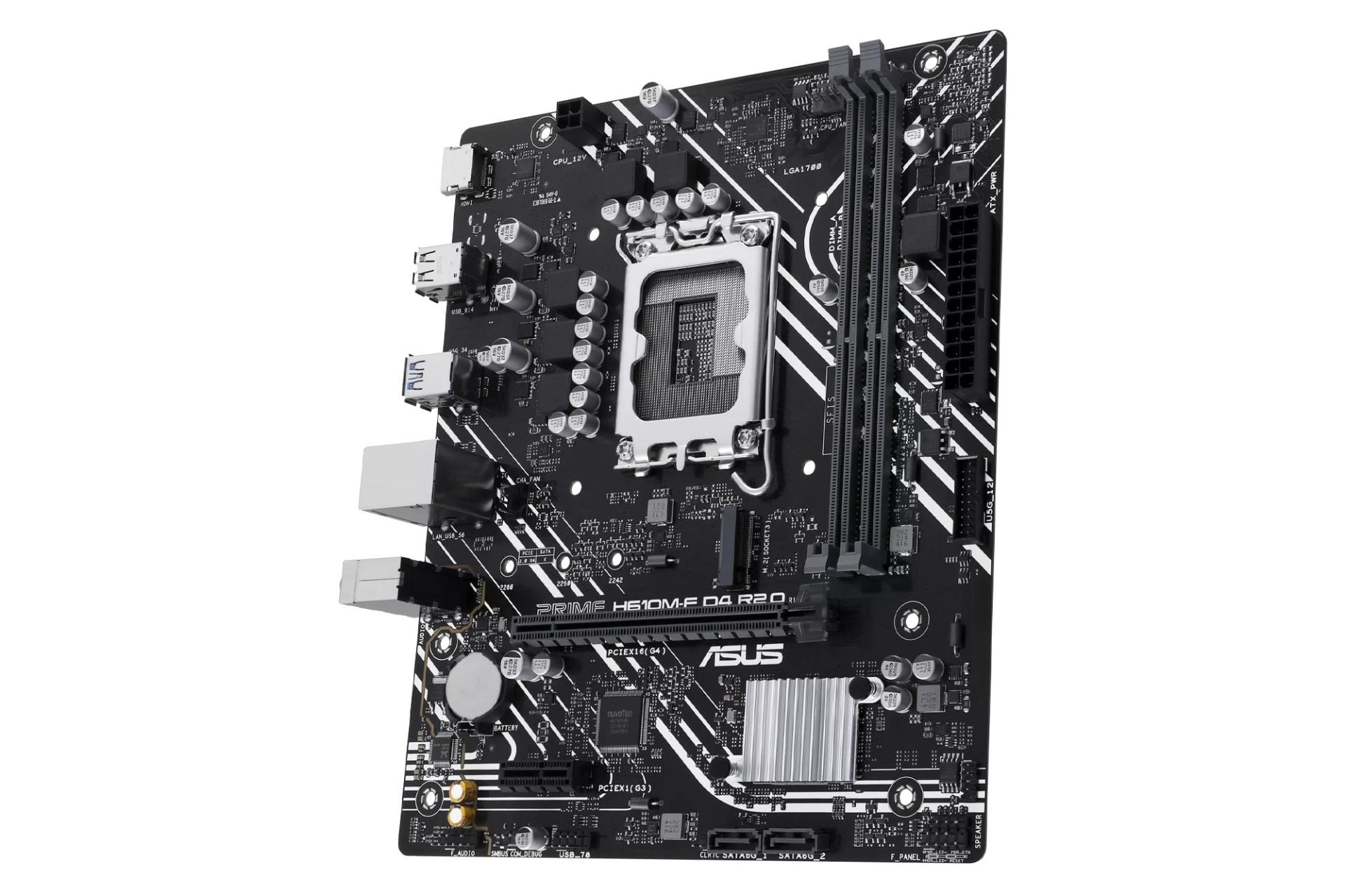 ابعاد و اندازه مادربرد ایسوس PRIME H610M-F D4 R2.0