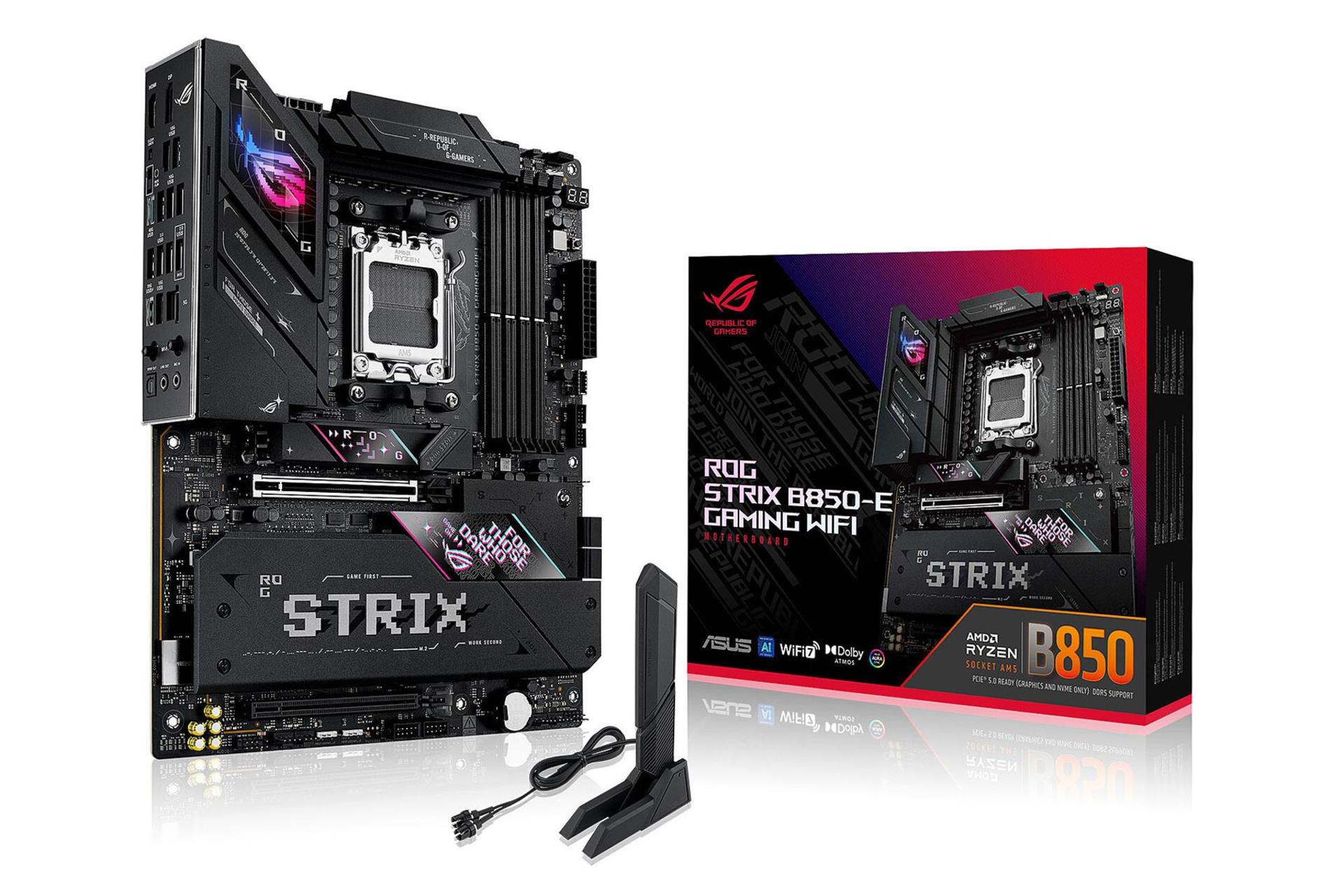 اقلام همراه مادربرد ایسوس ROG STRIX B850-E GAMING WIFI