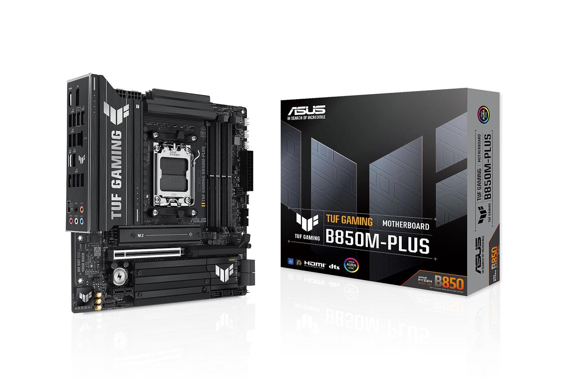 جعبه مادربرد ایسوس TUF GAMING B850M-PLUS WIFI