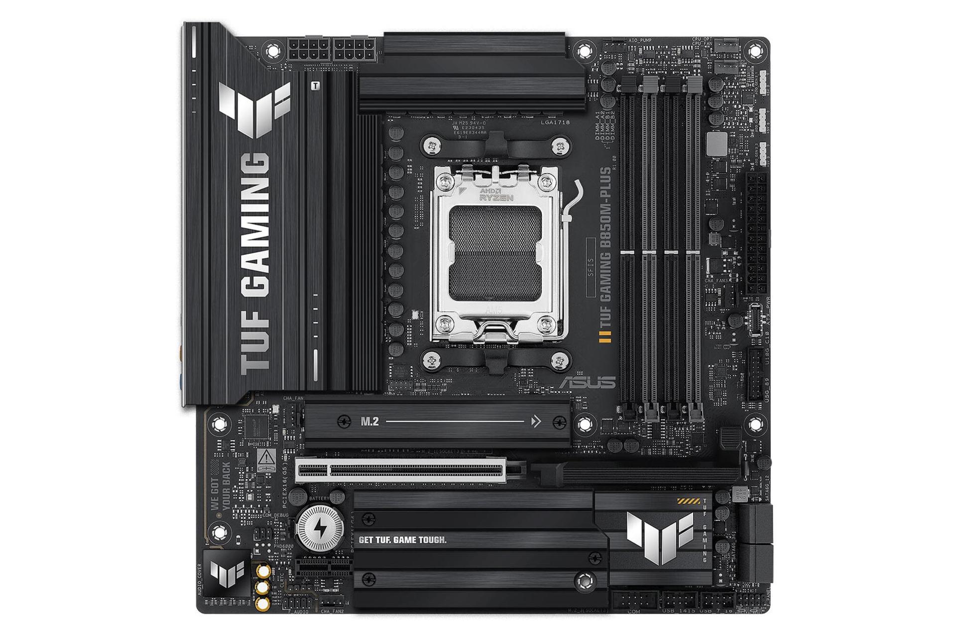 مادربرد ایسوس TUF GAMING B850M-PLUS WIFI نمای روبرو