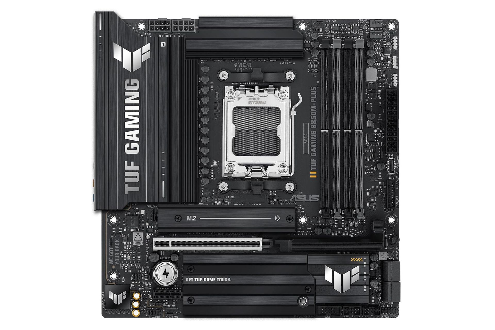 مادربرد ایسوس TUF GAMING B850M-PLUS WIFI نمای روبرو