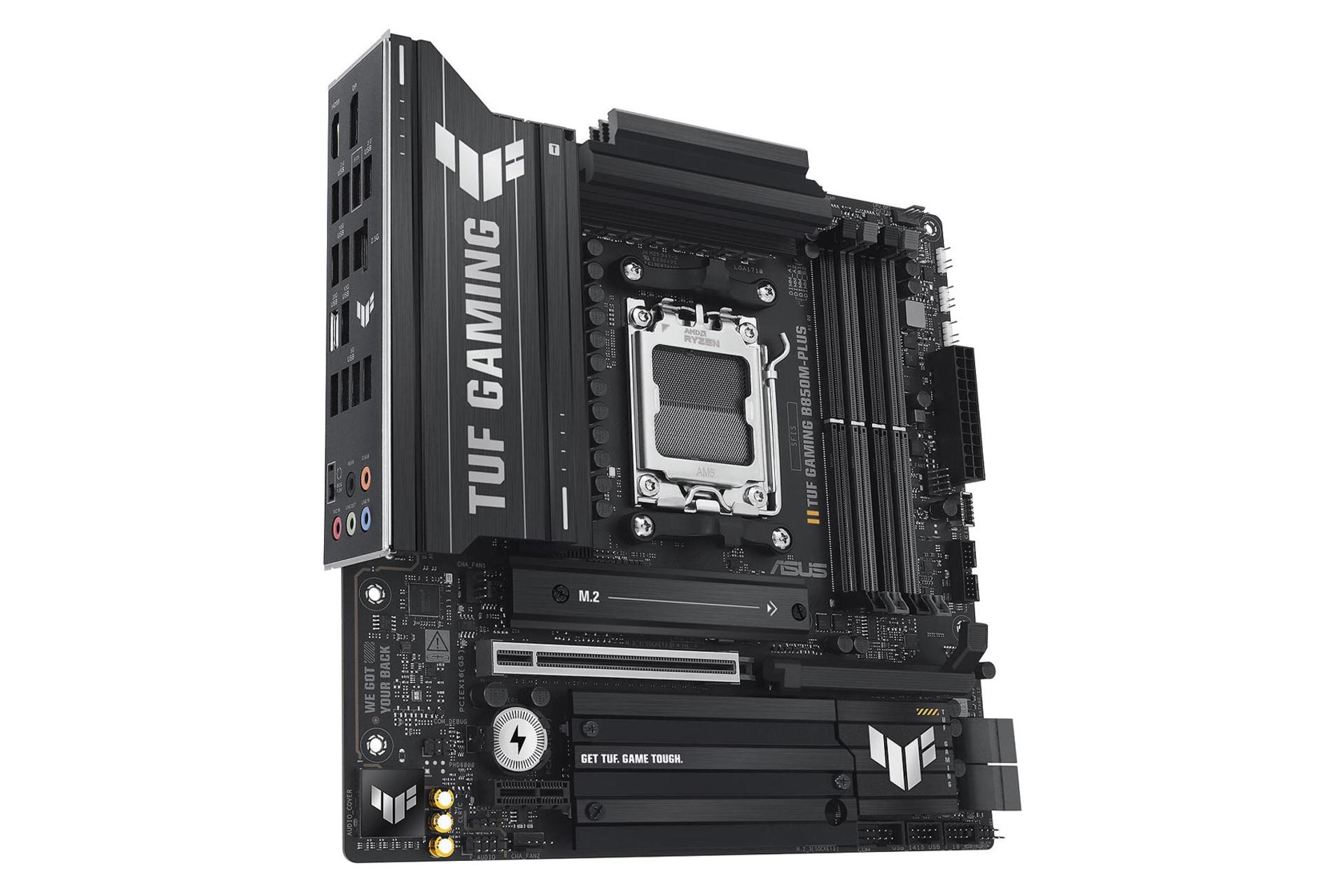 نمای سمت چپ مادربرد ایسوس TUF GAMING B850M-PLUS WIFI