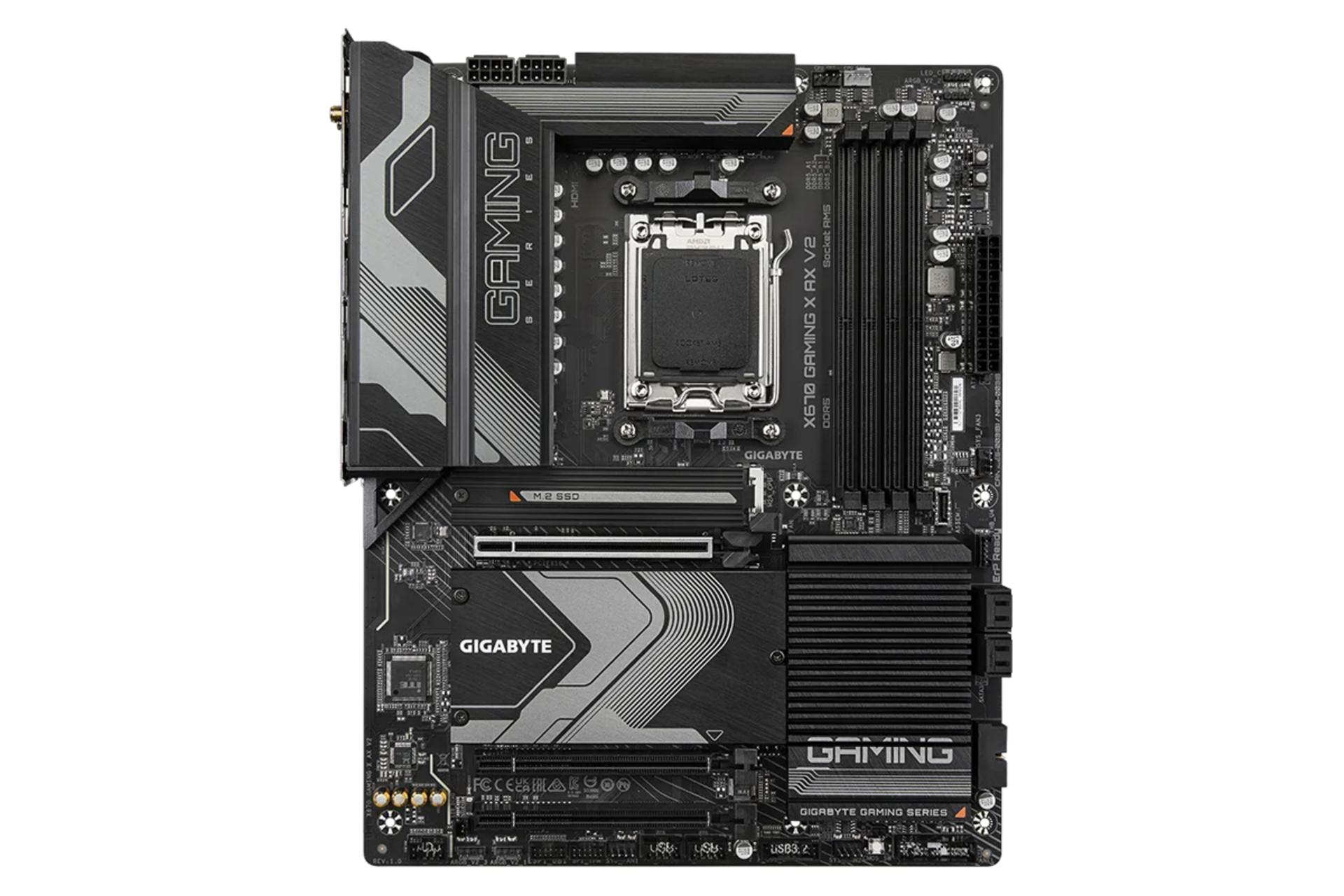 مادربرد گیگابایت X670 GAMING X AX V2 (rev. 1.0) نمای روبرو