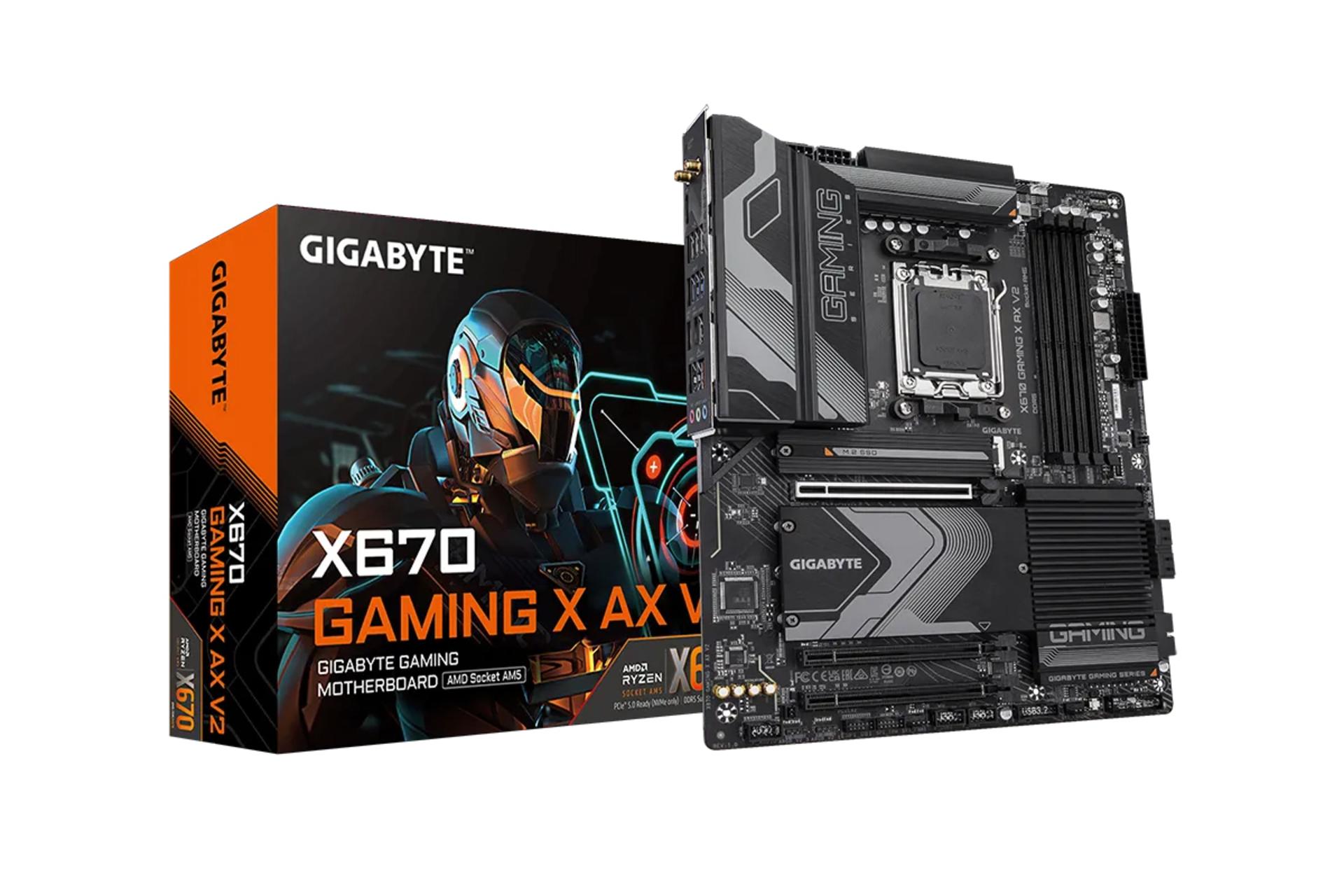 جعبه مادربرد گیگابایت X670 GAMING X AX V2 (rev. 1.0)
