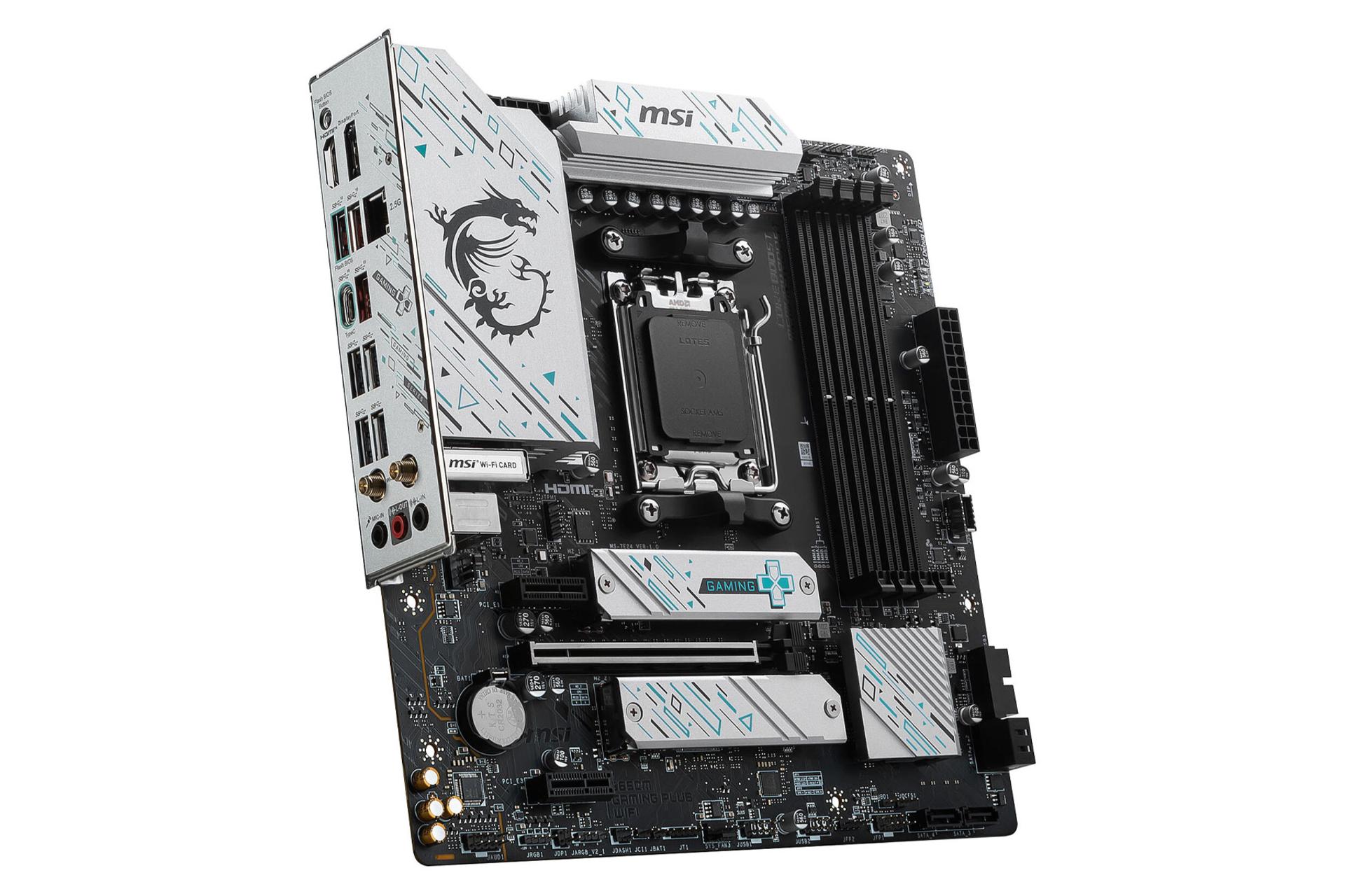 نمای سمت چپ مادربرد ام اس آی B650M GAMING WIFI