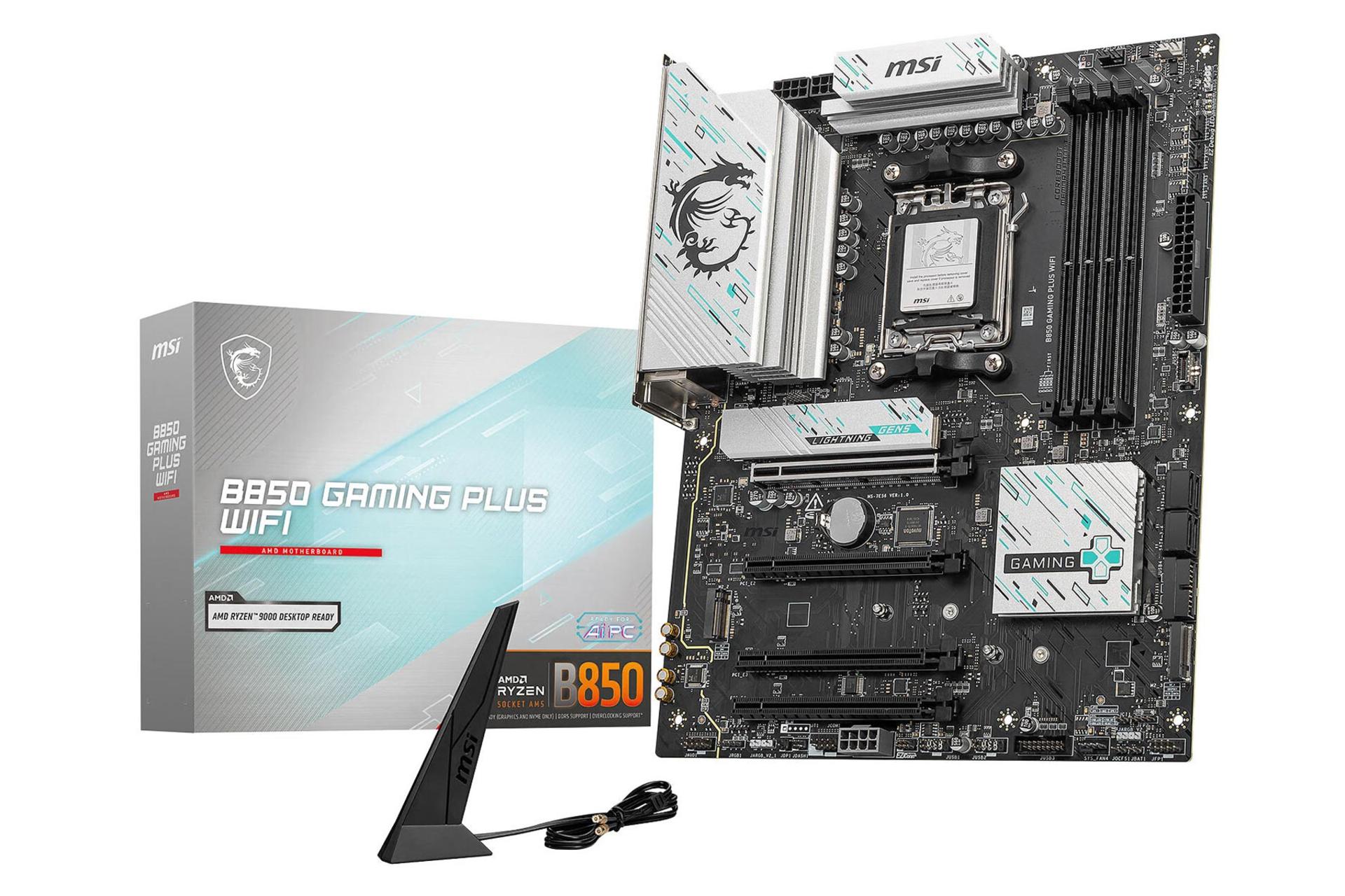 جعبه مادربرد ام اس آی B850 GAMING PLUS WIFI