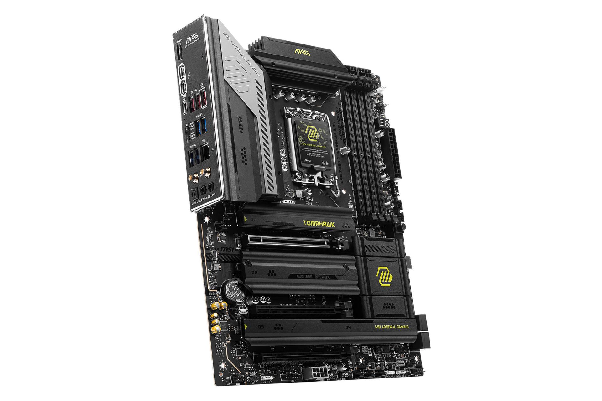 نمای سمت چپ مادربرد ام اس آی MAG Z890 TOMAHAWK WIFI