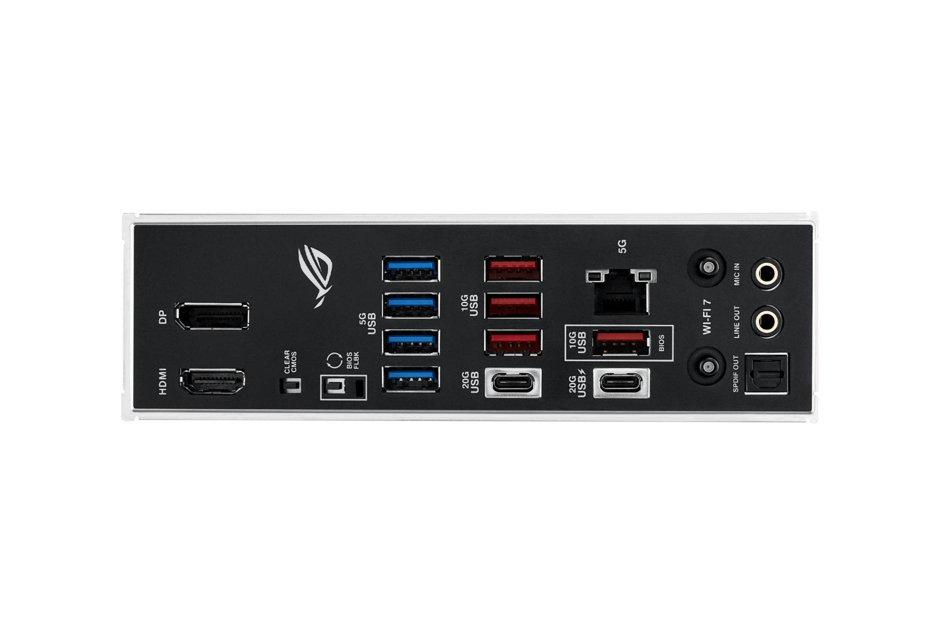 اتصالات و درگاه های مادربرد ایسوس ROG STRIX Z890-H GAMING WIFI