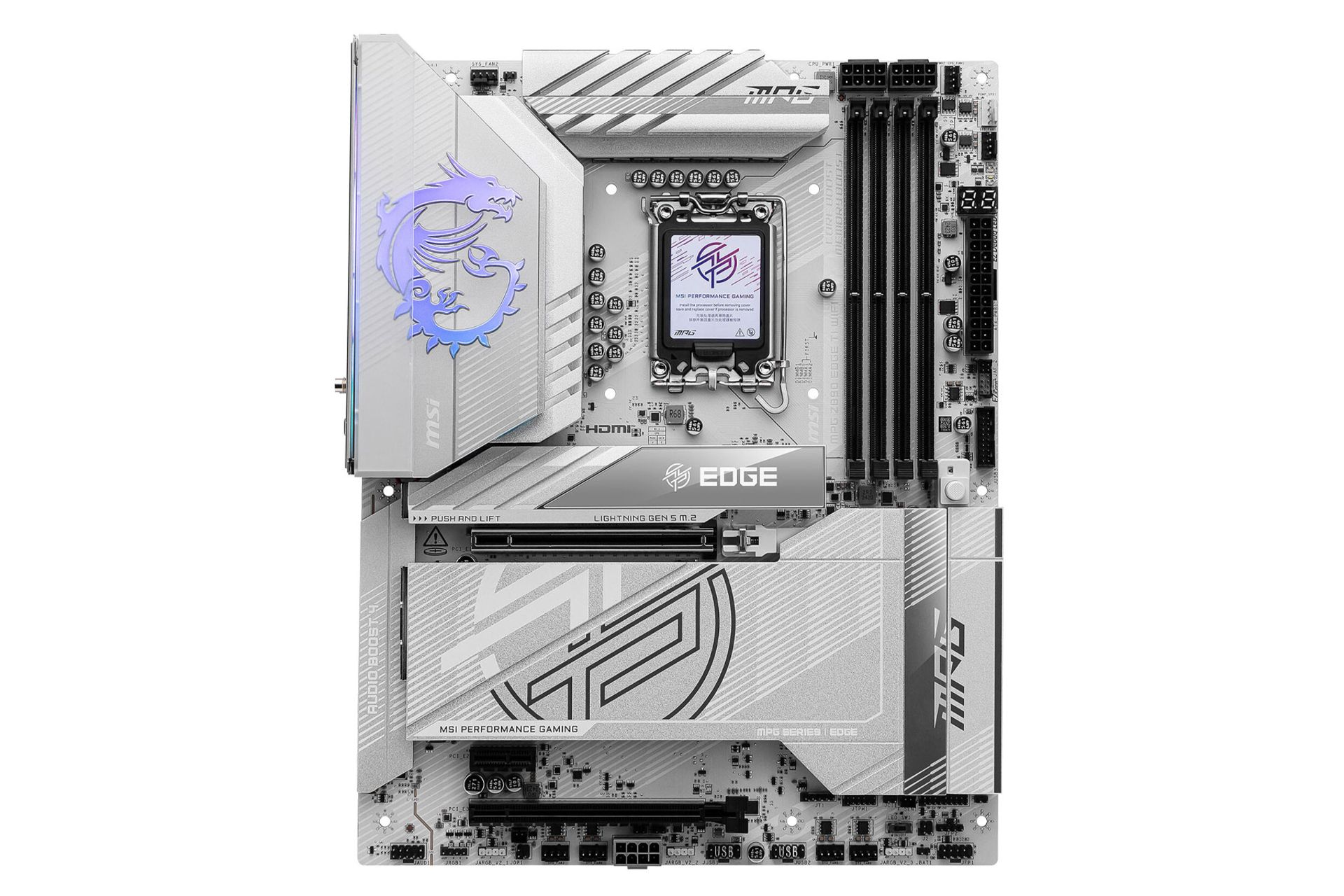 مادربرد ام اس آی MPG Z890 EDGE TI WIFI نمای روبرو