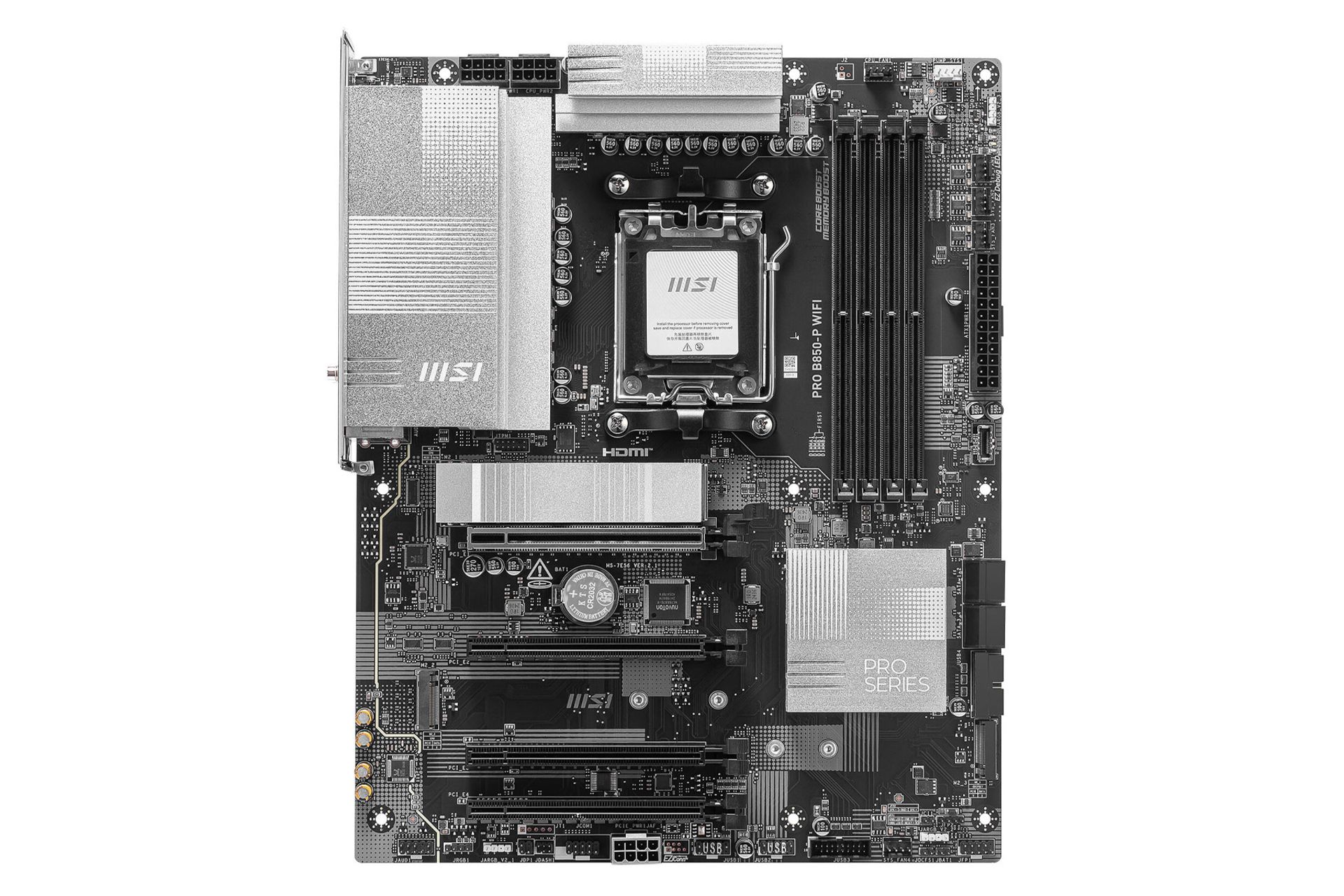 مادربرد ام اس آی PRO B850-P WIFI نمای روبرو
