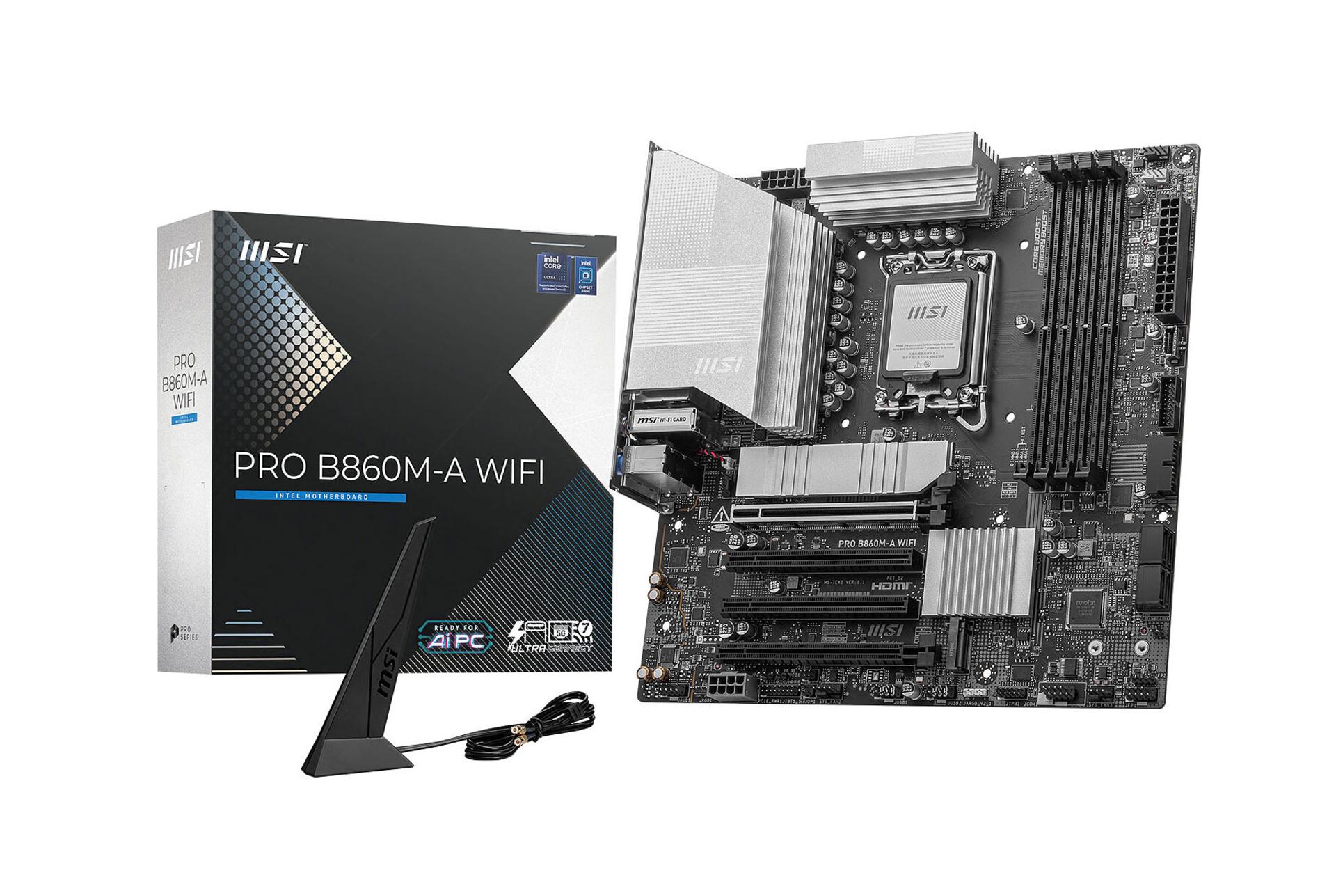 جعبه مادربرد ام اس آی PRO B860M-A WIFI