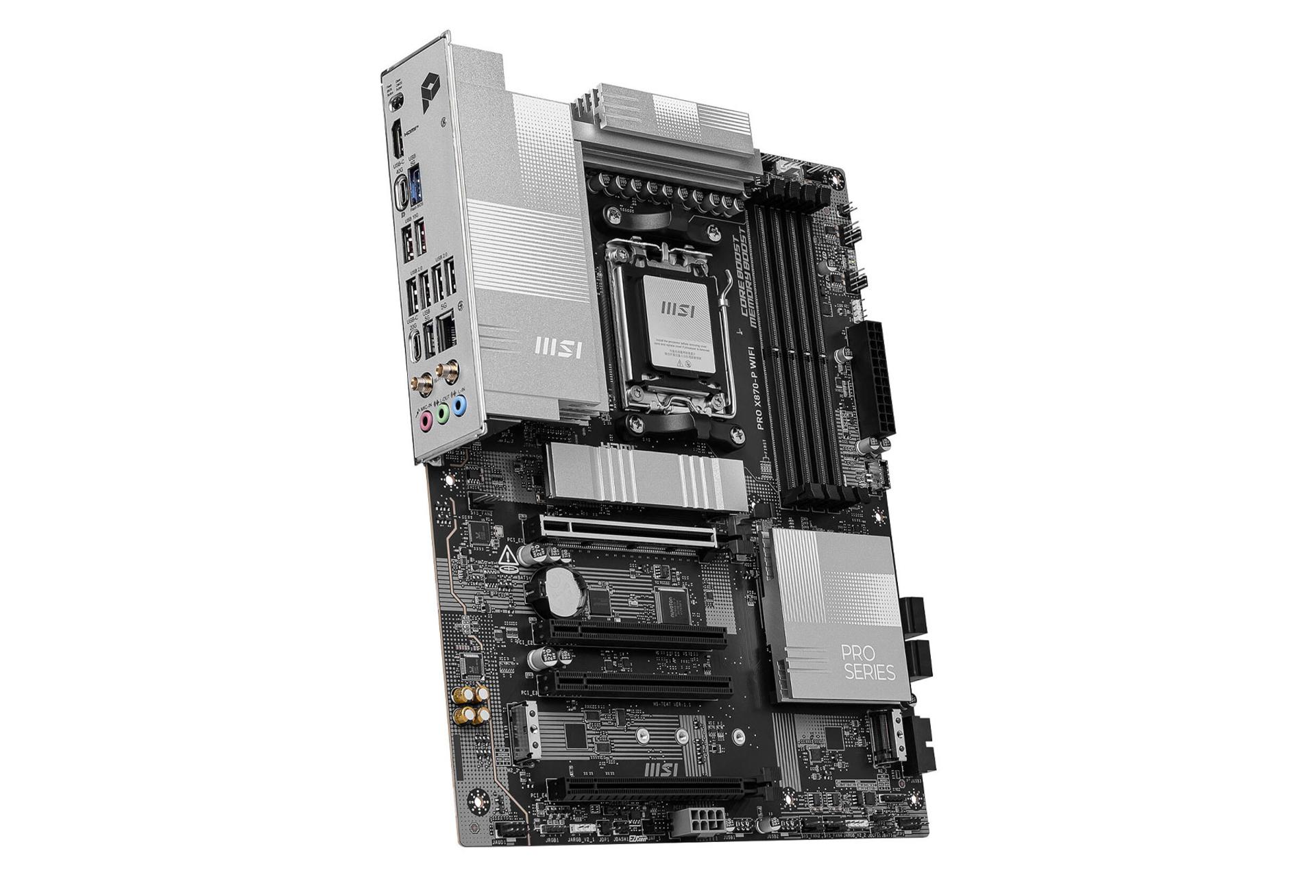 نمای سمت چپ مادربرد ام اس آی PRO X870-P WIFI