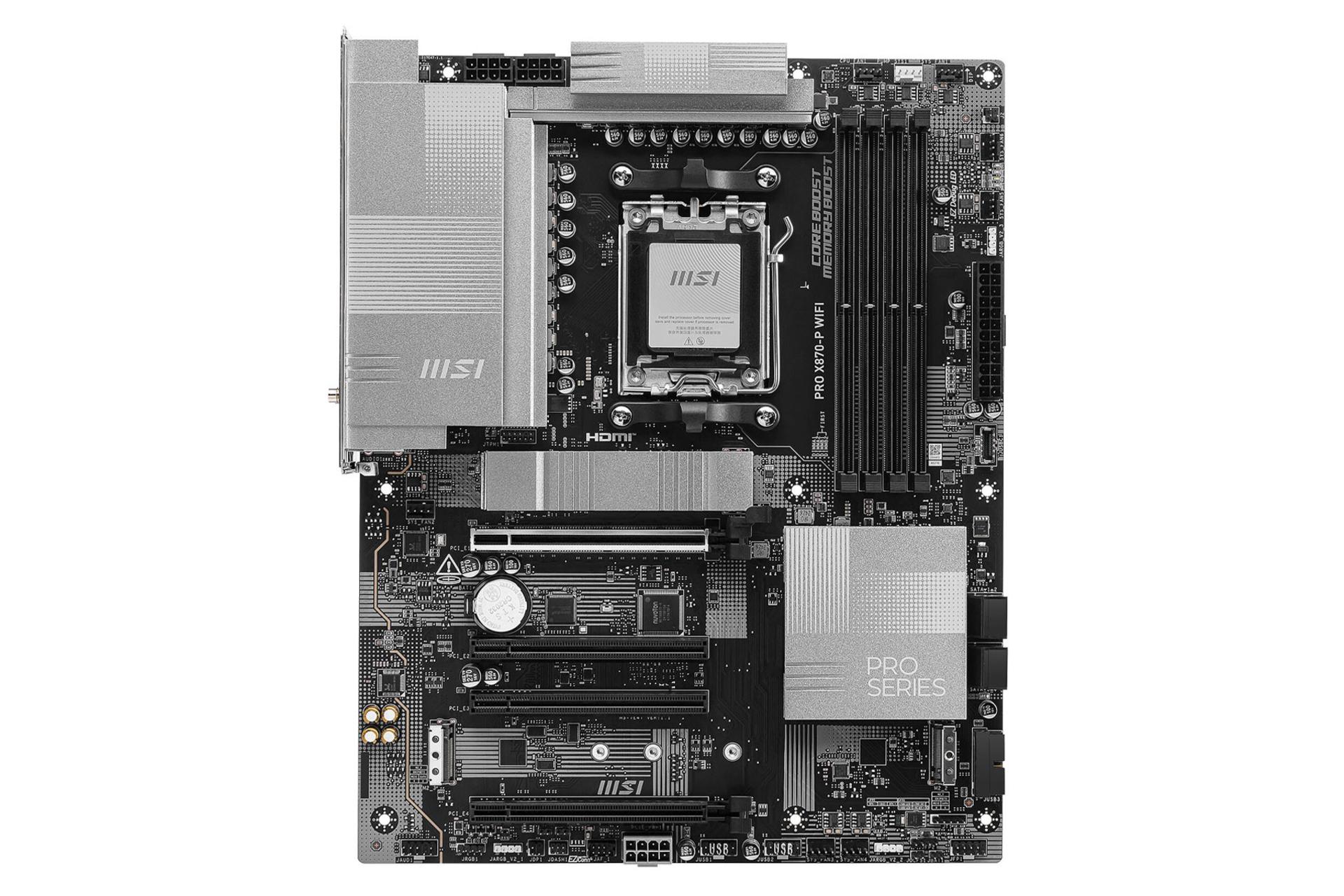 مادربرد ام اس آی PRO X870-P WIFI نمای روبرو