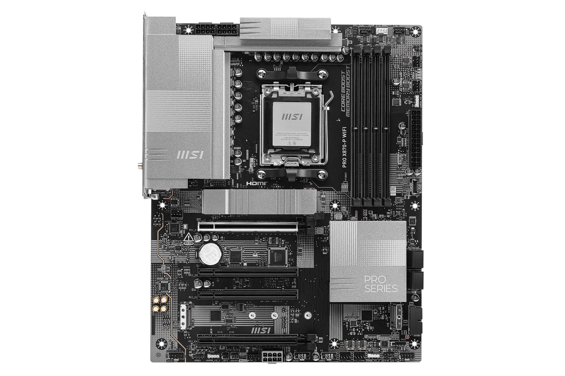 مادربرد ام اس آی PRO X870-P WIFI نمای روبرو