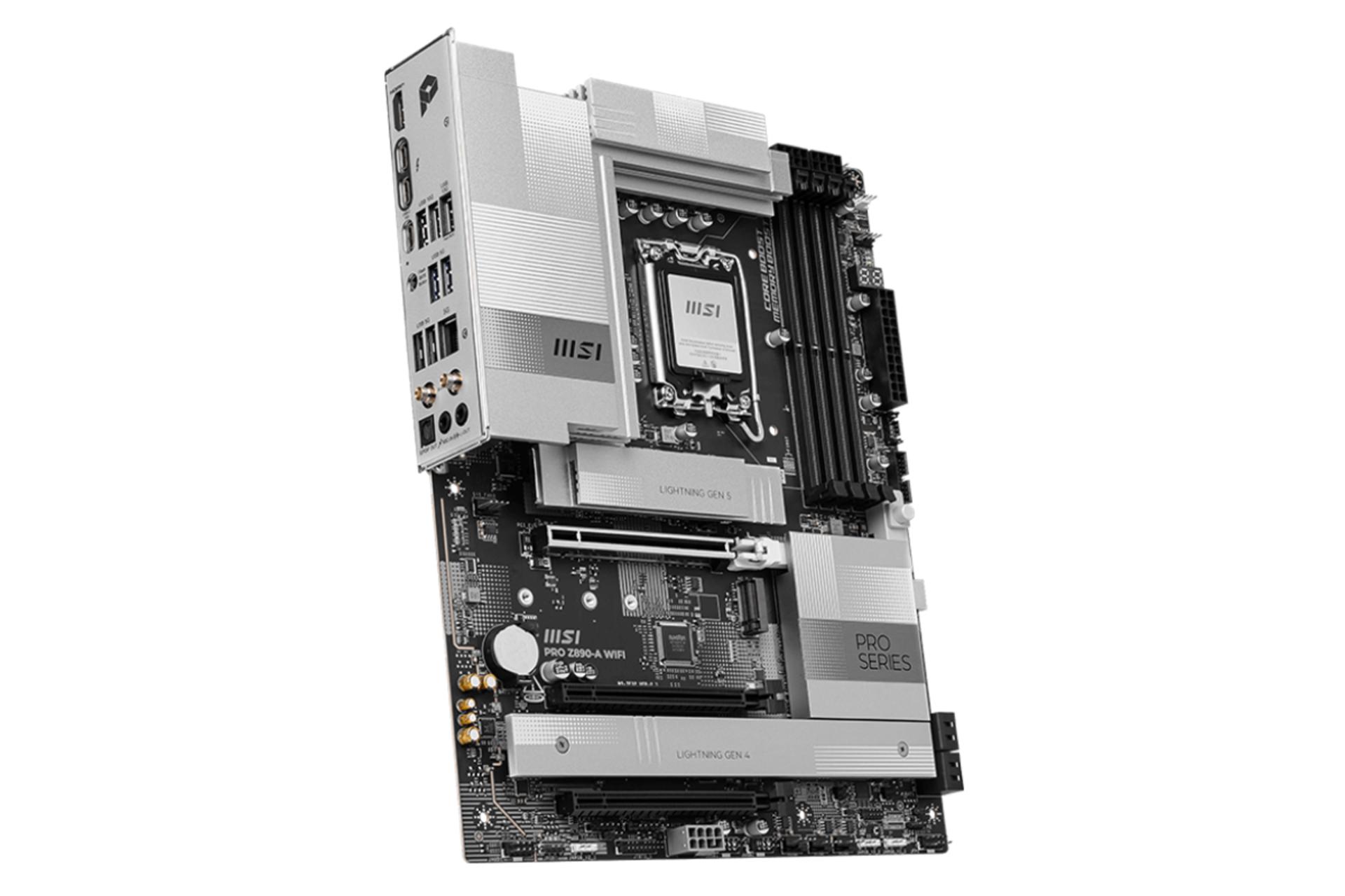 نمای سمت چپ مادربرد ام اس آی PRO Z890-A WIFI