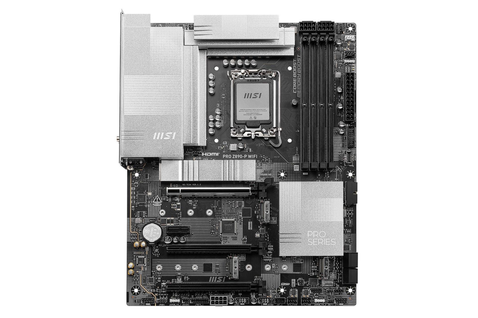 مادربرد ام اس آی PRO Z890-P WIFI نمای روبرو
