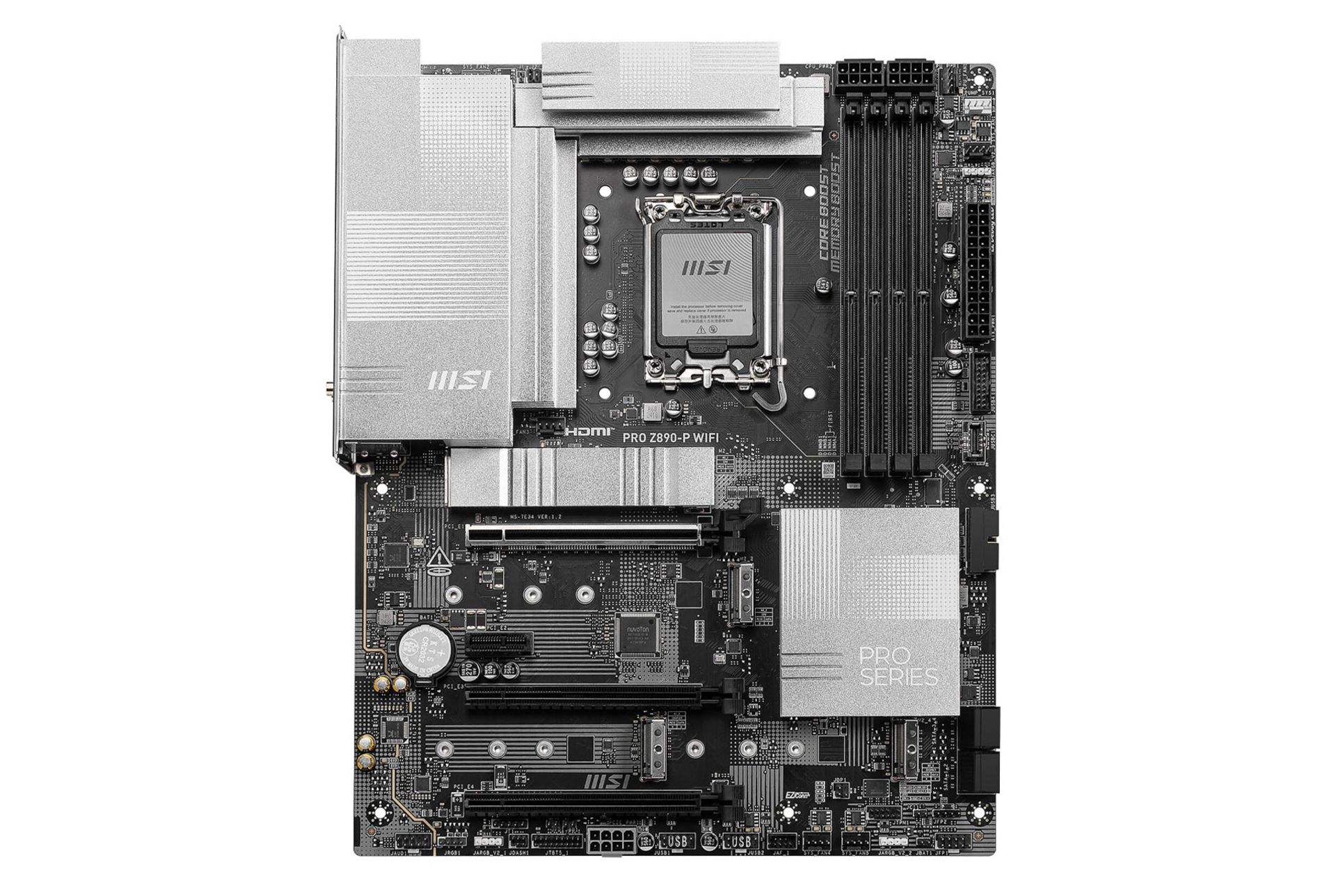 مادربرد ام اس آی PRO Z890-P WIFI نمای روبرو