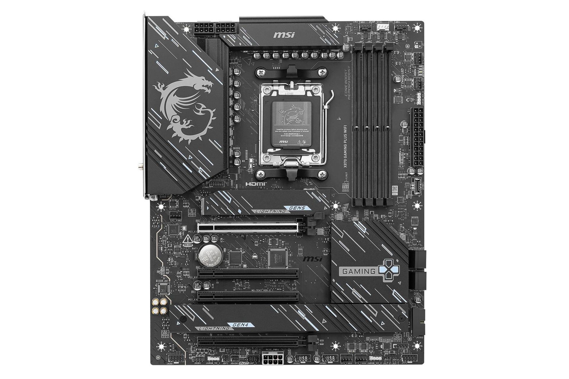 مادربرد ام اس آی X870 GAMING PLUS WIFI نمای روبرو