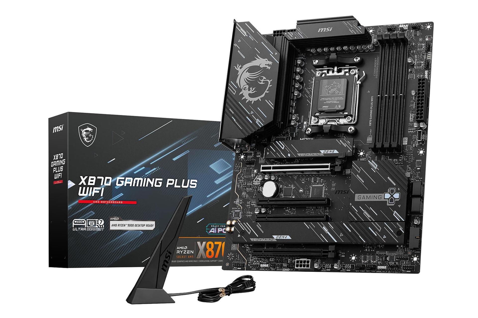 اقلام همراه مادربرد ام اس آی X870 GAMING PLUS WIFI