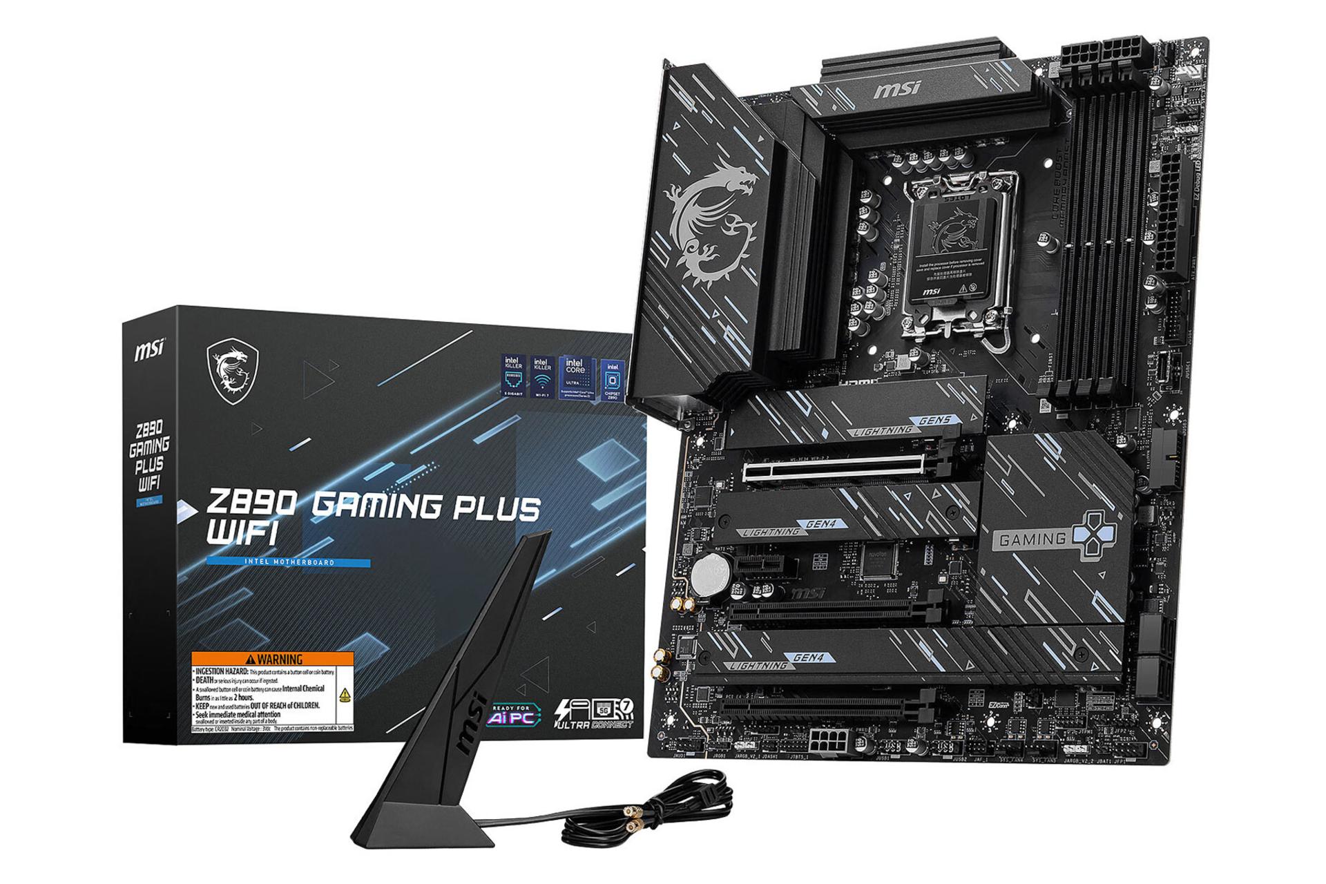 اقلام همراه مادربرد ام اس آی Z890 GAMING PLUS WIFI