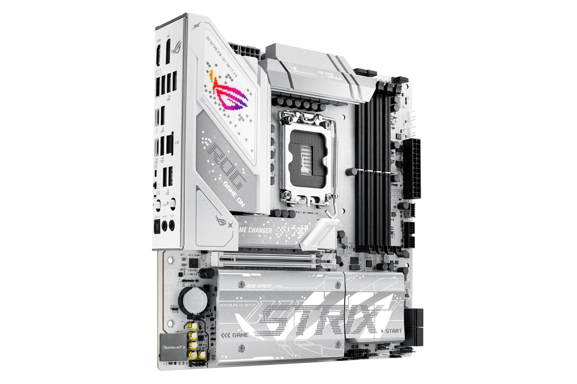 نمای سمت چپ مادربرد ایسوس ROG STRIX B860-G GAMING WIFI