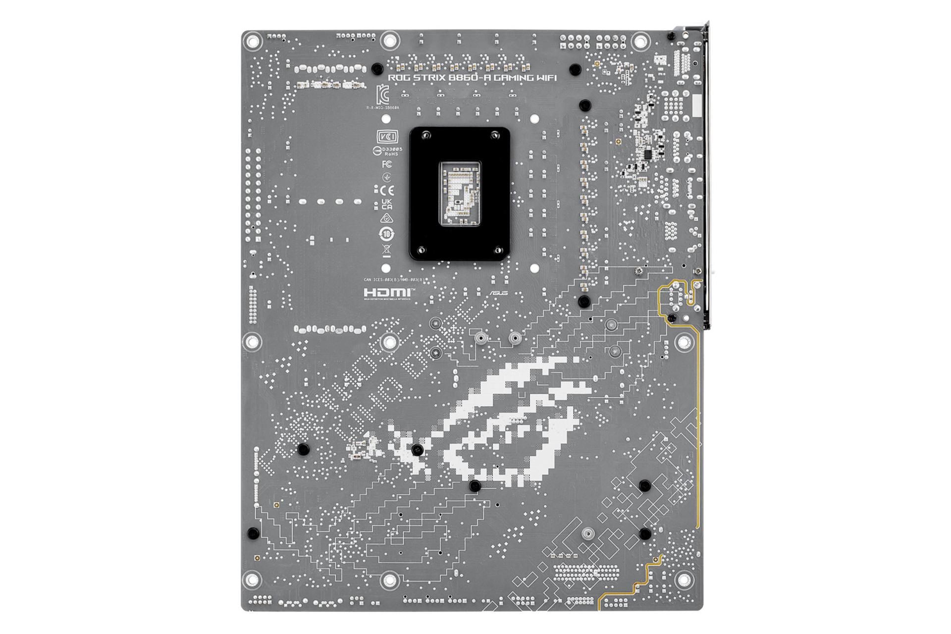 نمای پشت مادربرد ایسوس ROG STRIX B860-A GAMING WIFI