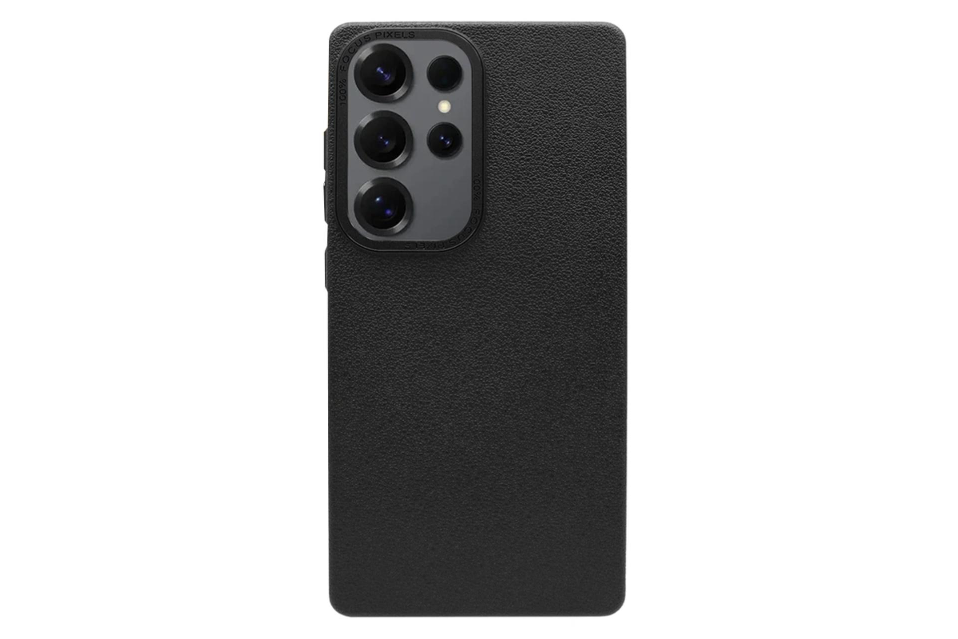 نمای پشت قاب گوشی اسپریگ مدل Leather Skin مناسب سامسونگ Galaxy S25 Ultra