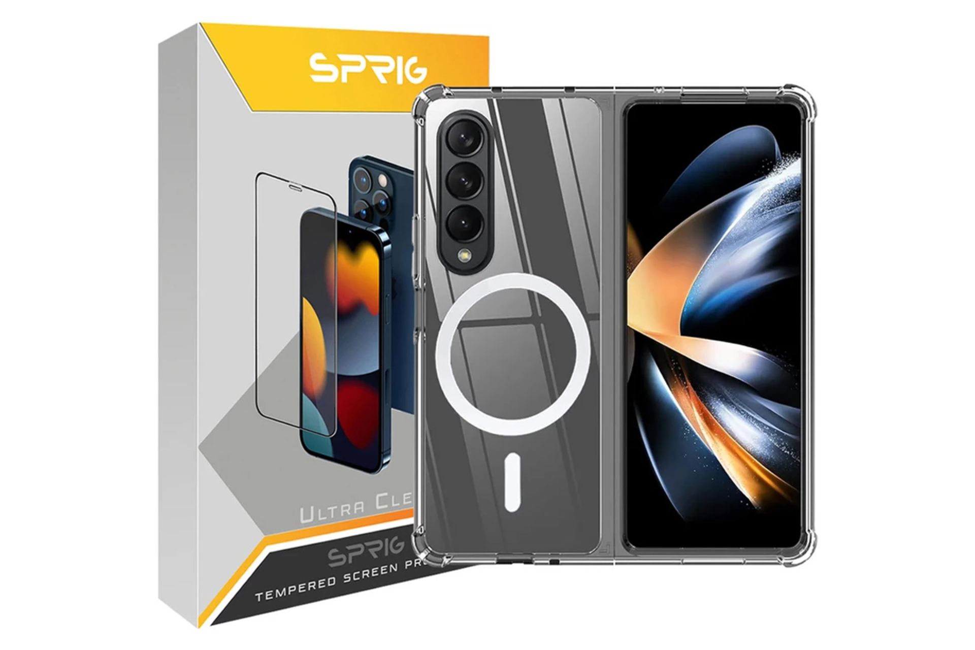 جعبه قاب گوشی اسپریگ مدل Clear Magsafe مناسب سامسونگ Galaxy Z Fold5