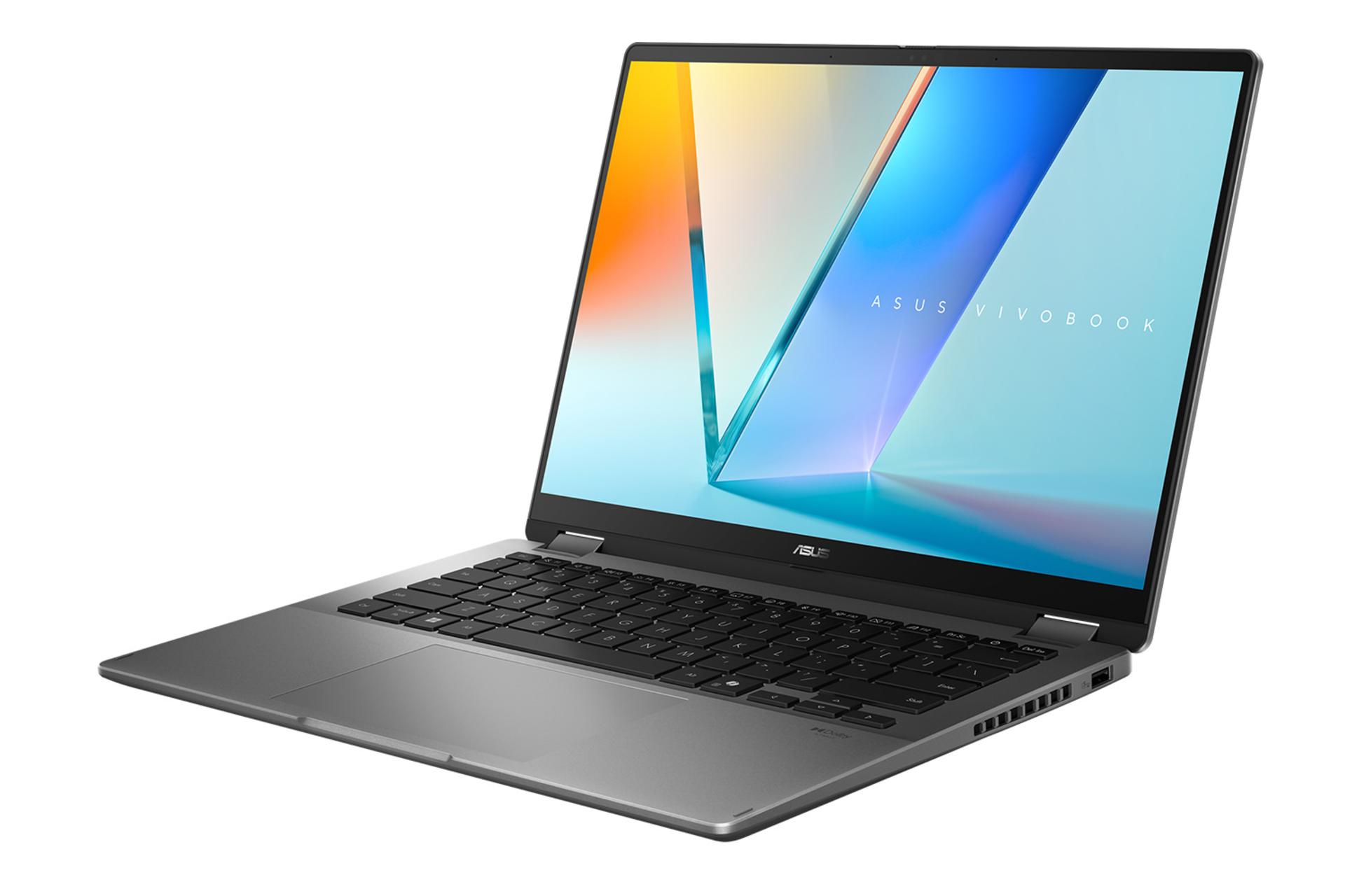 لپ تاپ ایسوس ASUS Vivobook 14 Flip TP3407SA نمای جلو و راست
