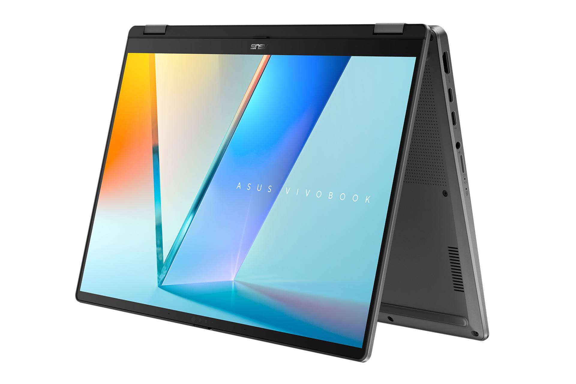 لپ تاپ ایسوس ASUS Vivobook 14 Flip TP3407SA نمای جلو نمایشگر برگردان