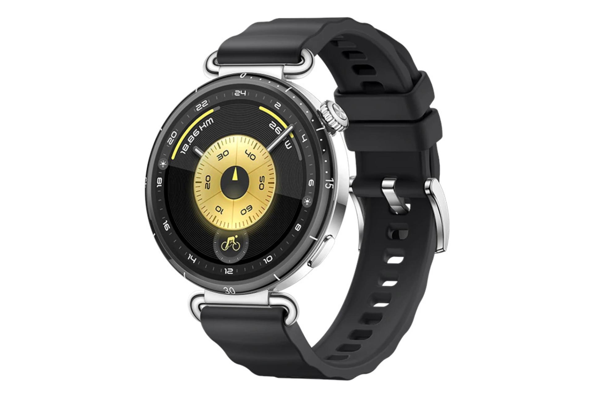 ساعت هوشمند هواوی واچ GT 6 نسخه 41 میلی‌متری نقره ای با بند مشکی / Huawei Watch GT 6 41mm