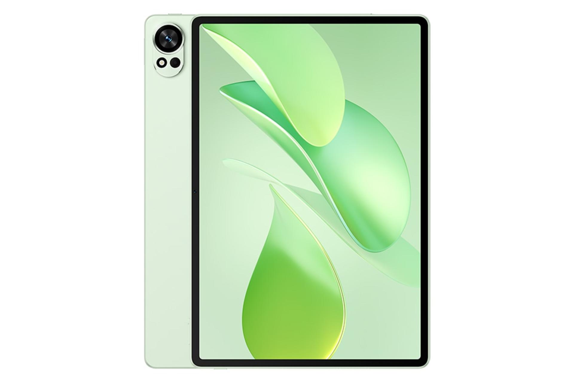 نمای کلی تبلت میت پد 12X هواوی نسخه 2025 / Huawei MatePad 12 X 2025 با نمایشگر روشن و نمایش دوربین پنل پشت