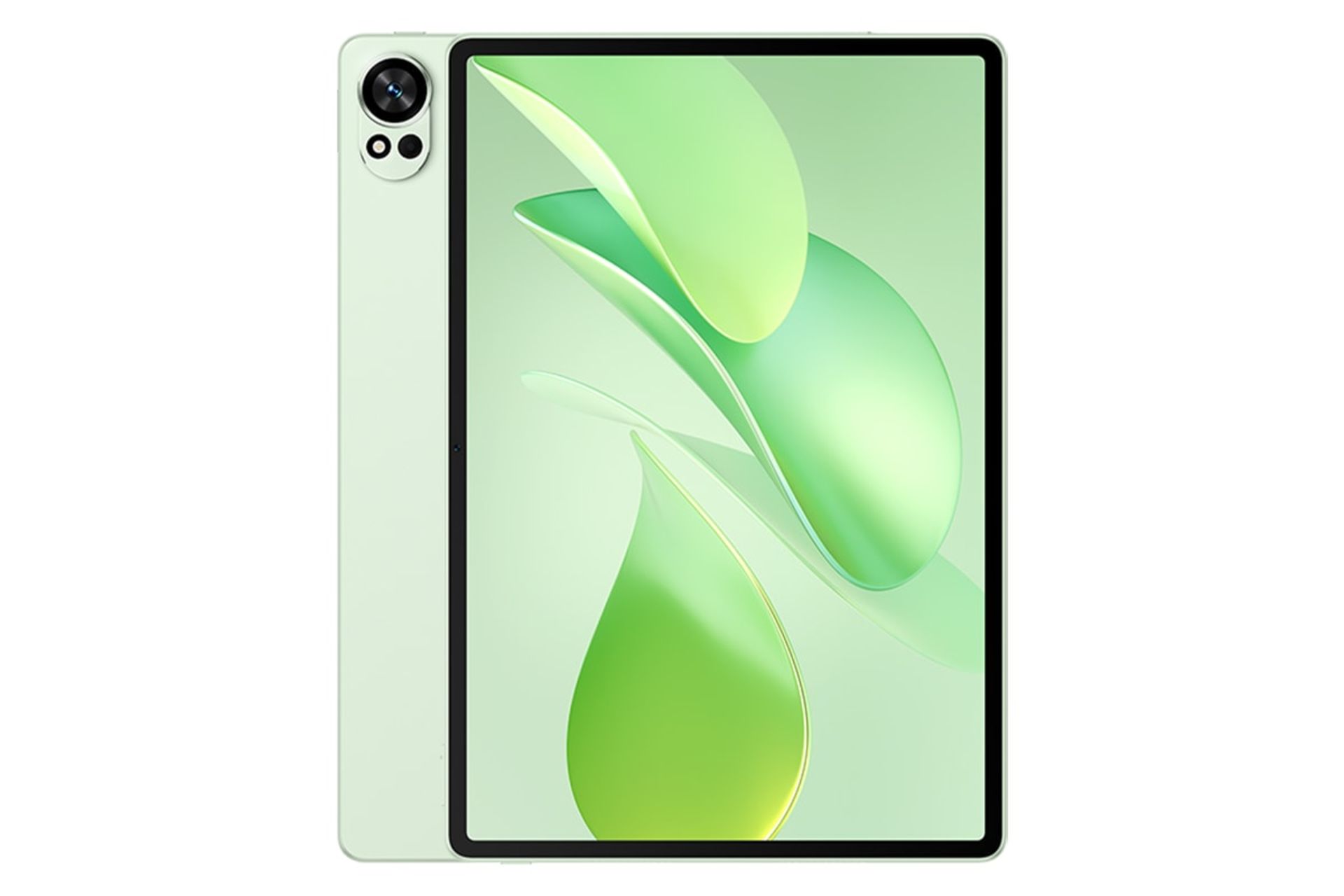 نمای کلی تبلت میت پد 12X هواوی نسخه 2025 / Huawei MatePad 12 X 2025 با نمایشگر روشن و نمایش دوربین پنل پشت