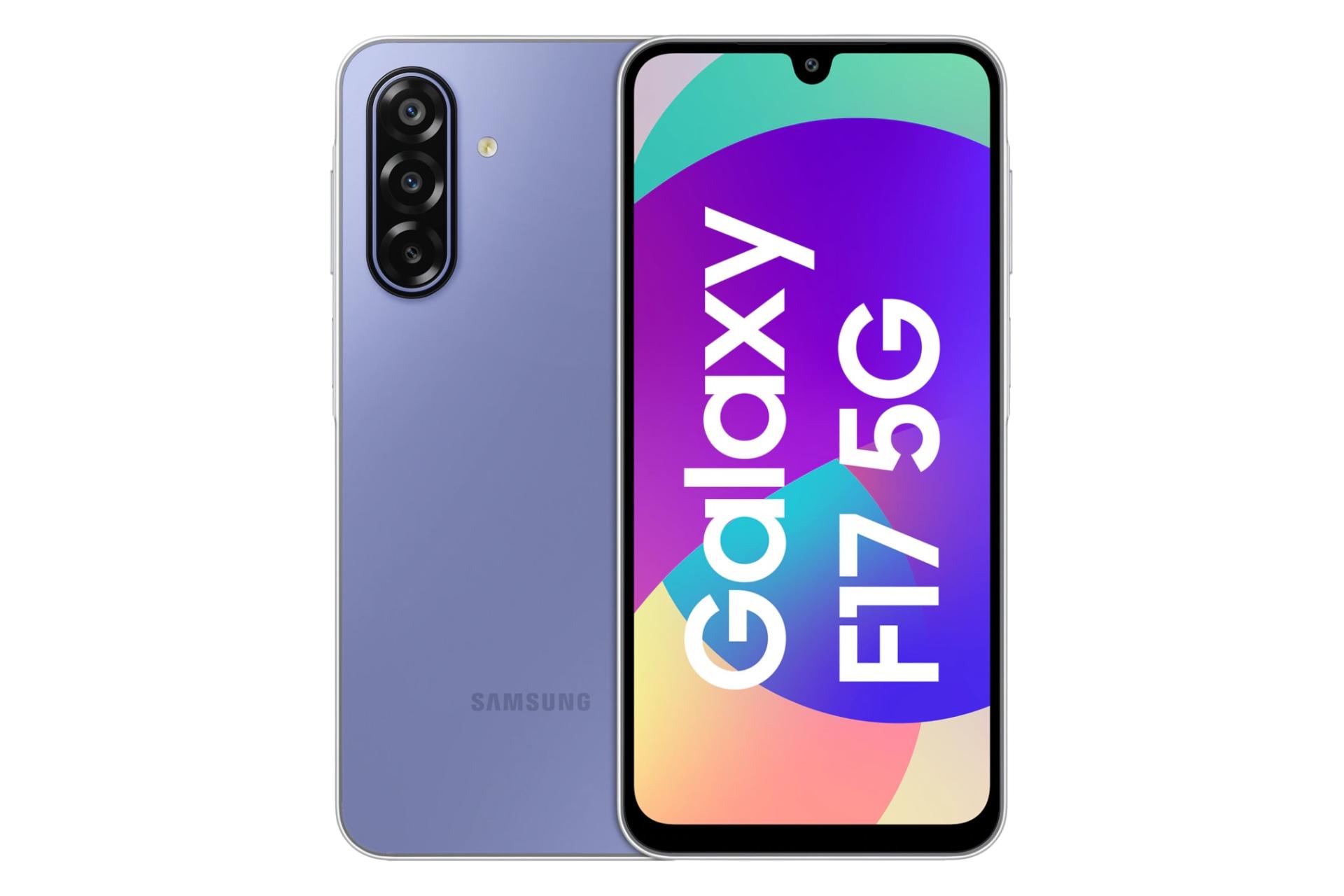 پنل جلو و پشت گوشی موبایل گلکسی F17 سامسونگ بنفش / Samsung Galaxy F17