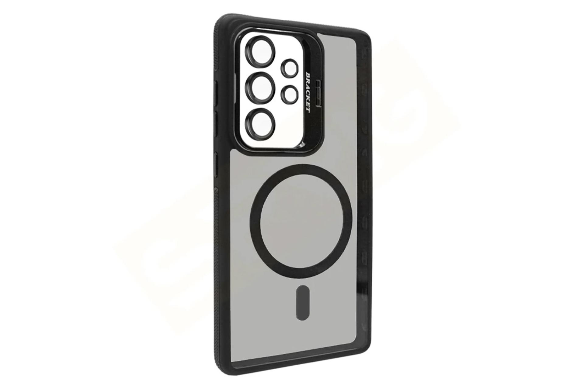 قاب گوشی اسپریگ مدل STND Bracket Ring مناسب سامسونگ Galaxy S25 Ultra همراه با محافظ لنز