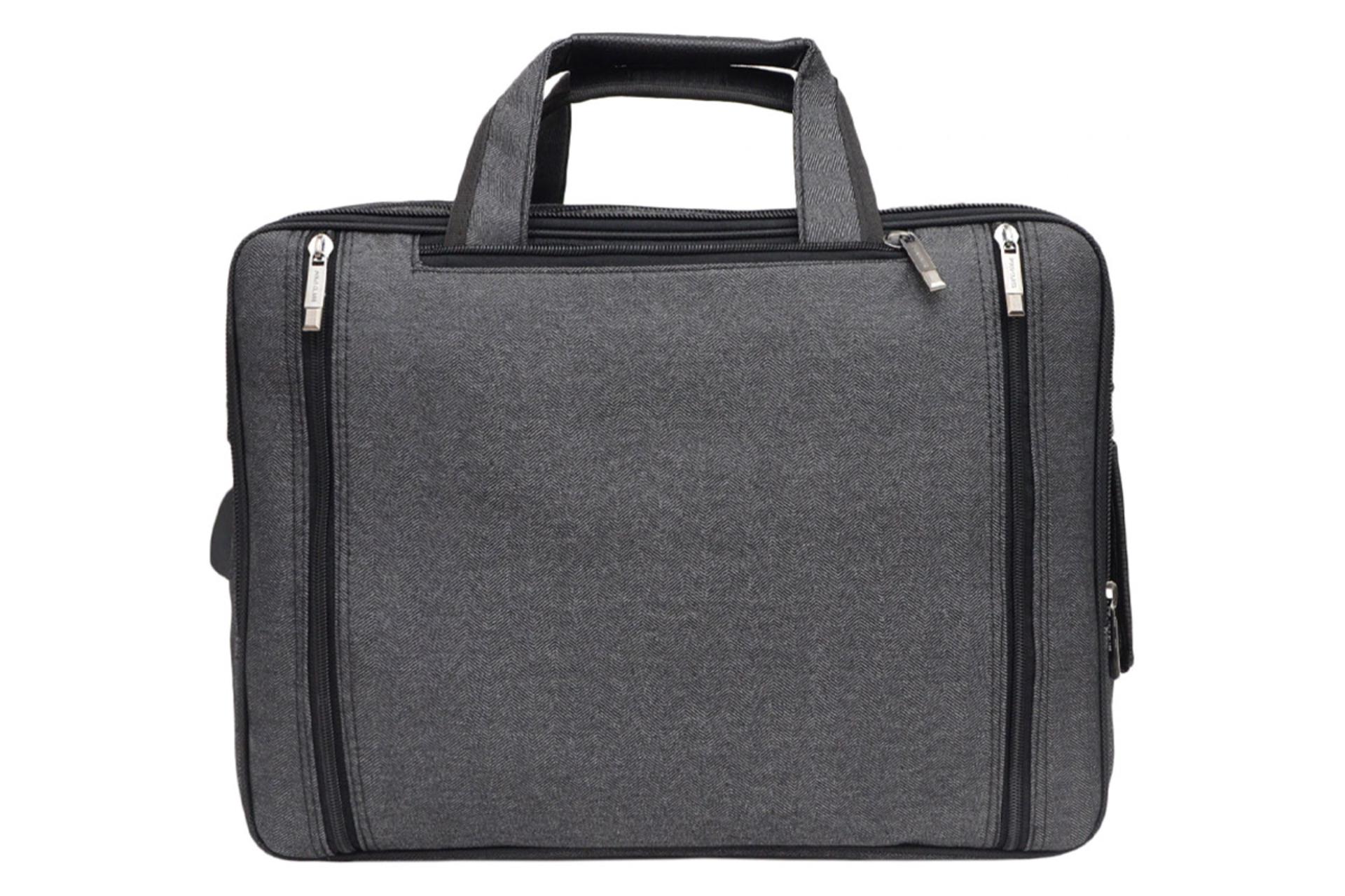 نمای پشت کیف لپ تاپ کیف لپ تاپ پولو کلاسیک OM900 مناسب 15.6 اینچ