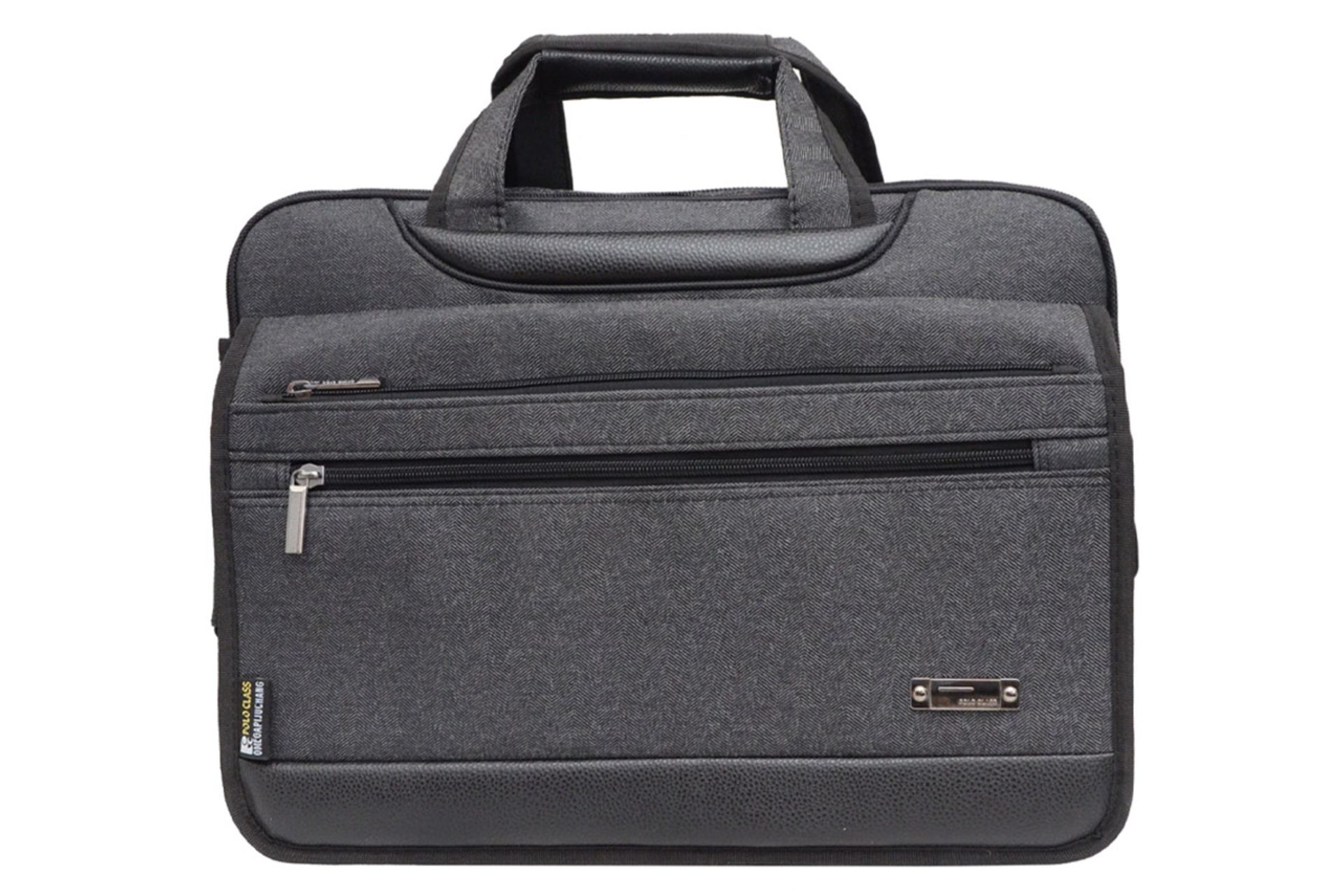 کیف لپ تاپ کیف لپ تاپ پولو کلاسیک OM900 مناسب 15.6 اینچ نمای روبرو