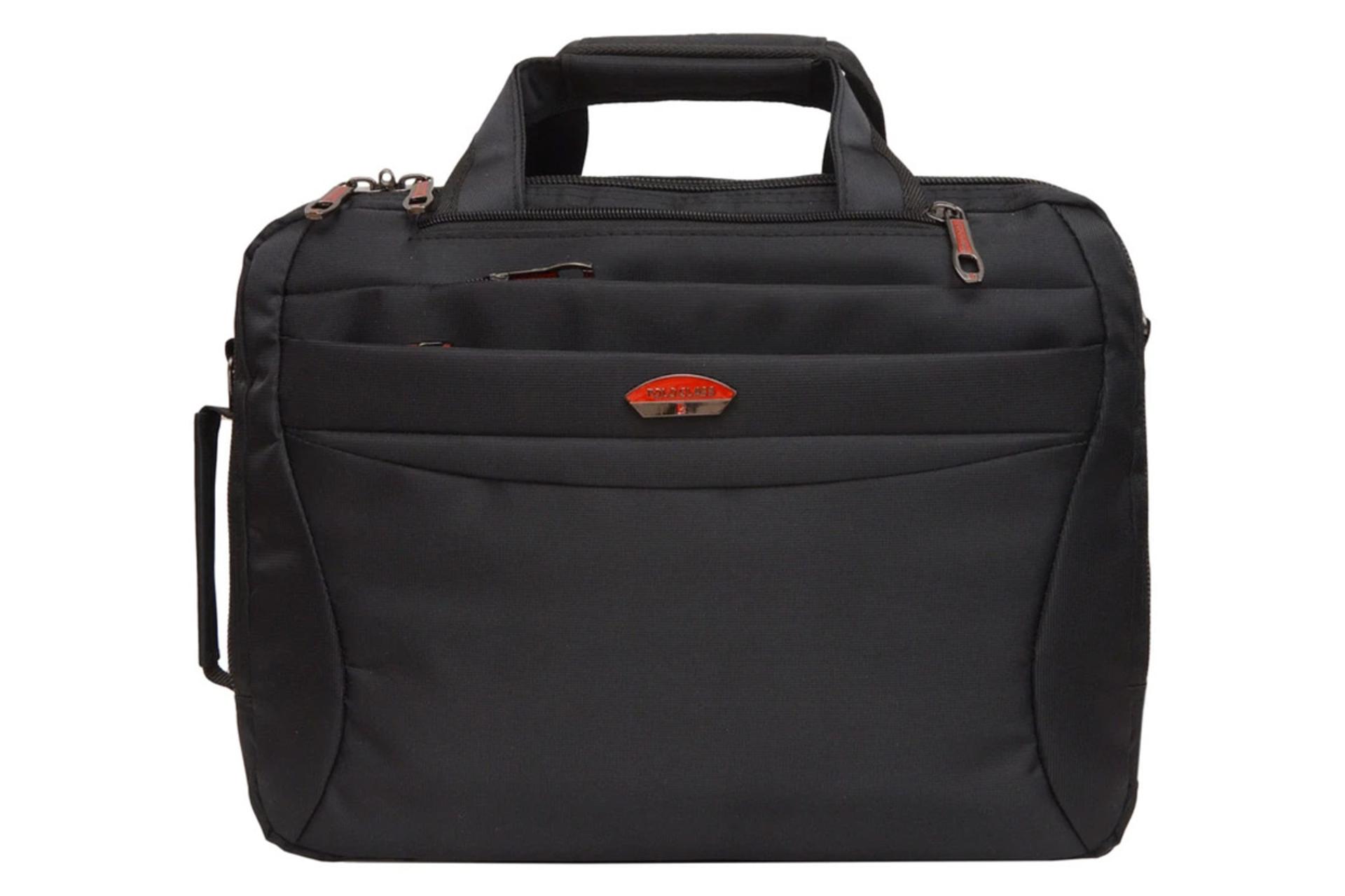 کیف لپ تاپ کیف لپ تاپ پولو کلاسیک PLO 801 مناسب 15.6 اینچ نمای روبرو