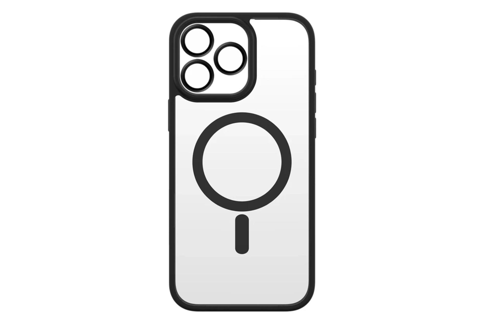 نمای پشت قاب گوشی اسپریگ مدل MagSafe-Ring مناسب اپل iPhone 16 Pro Max همراه با محافظ لنز