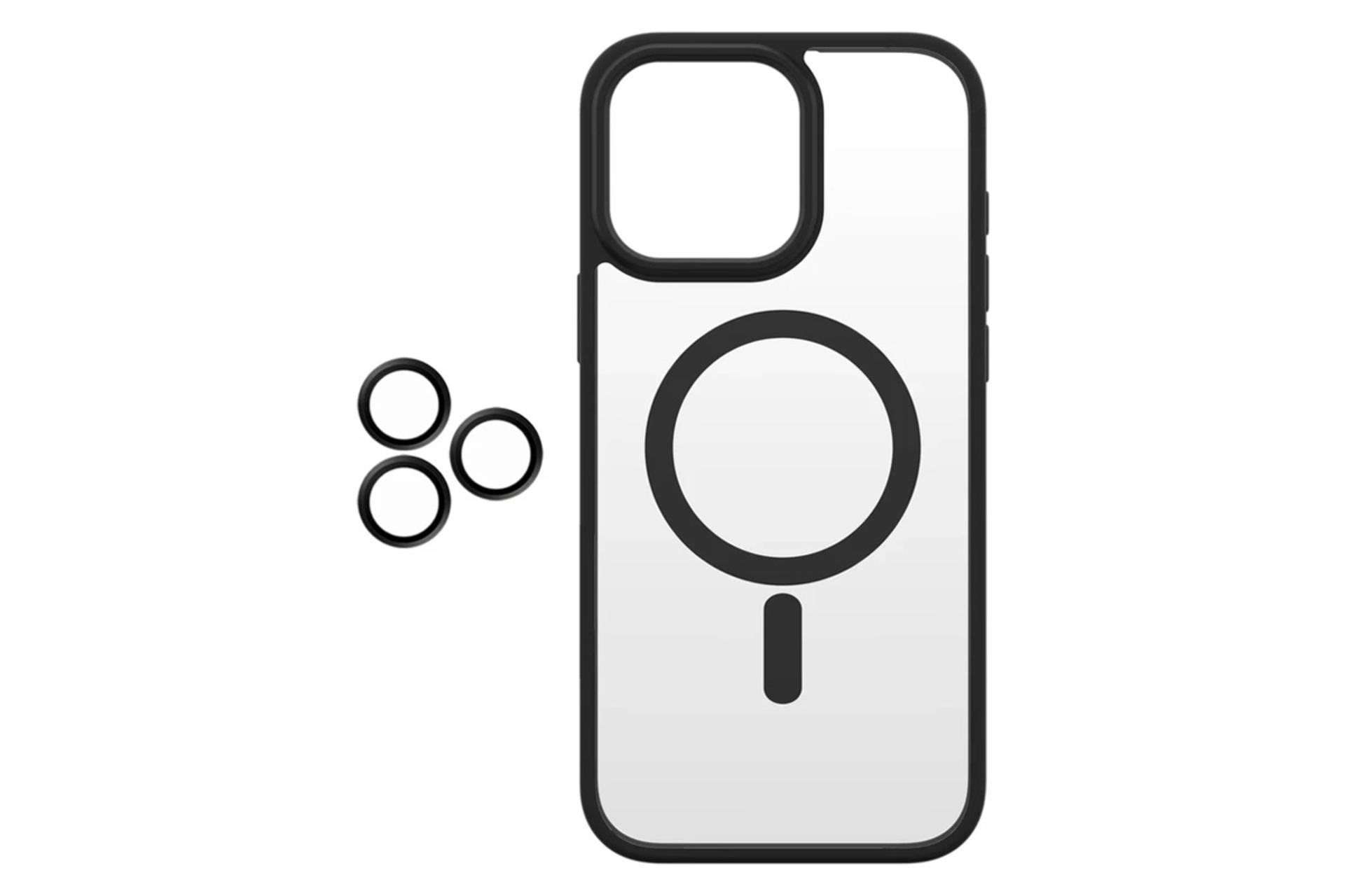 قاب گوشی اسپریگ مدل MagSafe-Ring مناسب اپل iPhone 12 Pro Max همراه با محافظ لنز