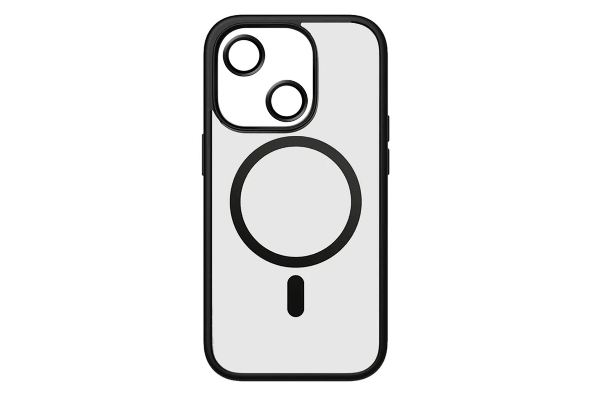 قاب گوشی اسپریگ مدل MagSafe-Ring مناسب اپل iPhone 15 همراه با محافظ لنز