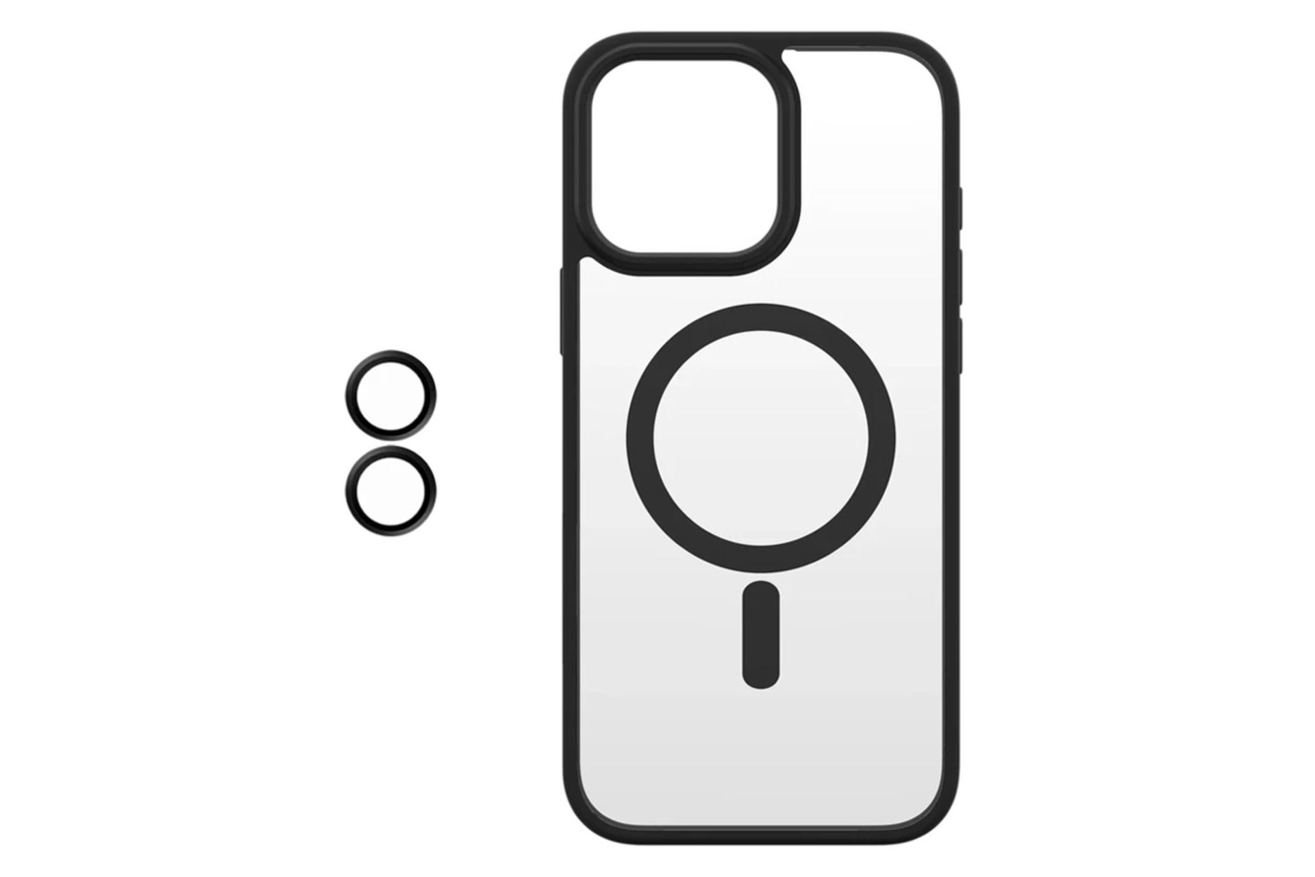 قاب گوشی اسپریگ مدل MagSafe-Ring مناسب اپل iPhone 12 همراه با محافظ لنز