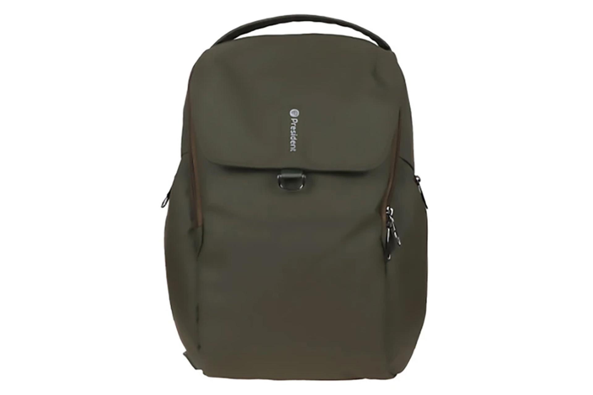 کیف لپ تاپ کوله پشتی لپ تاپ پرزیدنت Zimmer مناسب 15.6 اینچ