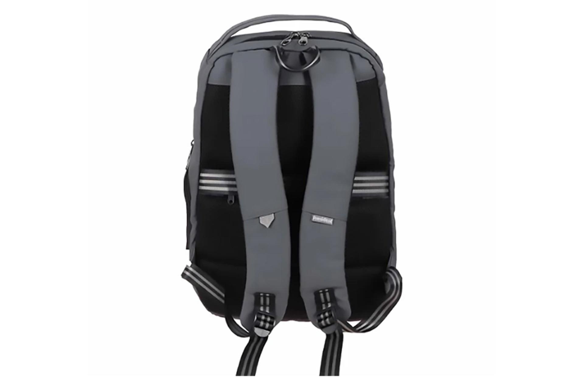 نمای پشت کیف لپ تاپ کوله پشتی لپ تاپ پرزیدنت Zimmer مناسب 15.6 اینچ