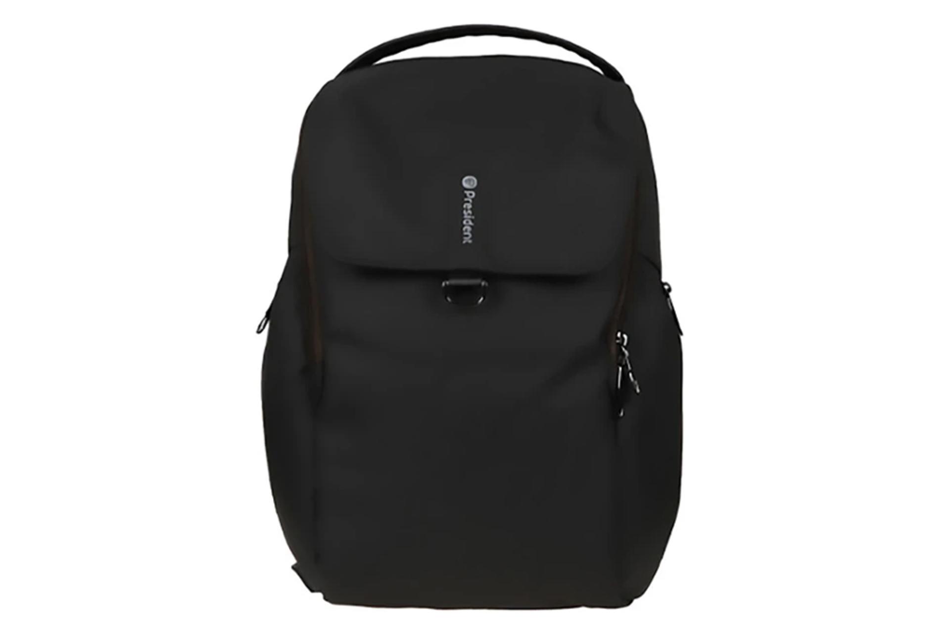 کیف لپ تاپ کوله پشتی لپ تاپ پرزیدنت Zimmer مناسب 15.6 اینچ رنگ مشکی